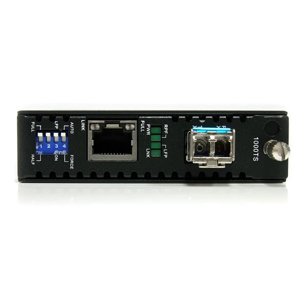 StarTech.com Gigabit Ethernet Single Mode LWL / Glasfaser LC Medienkonverter 40 km