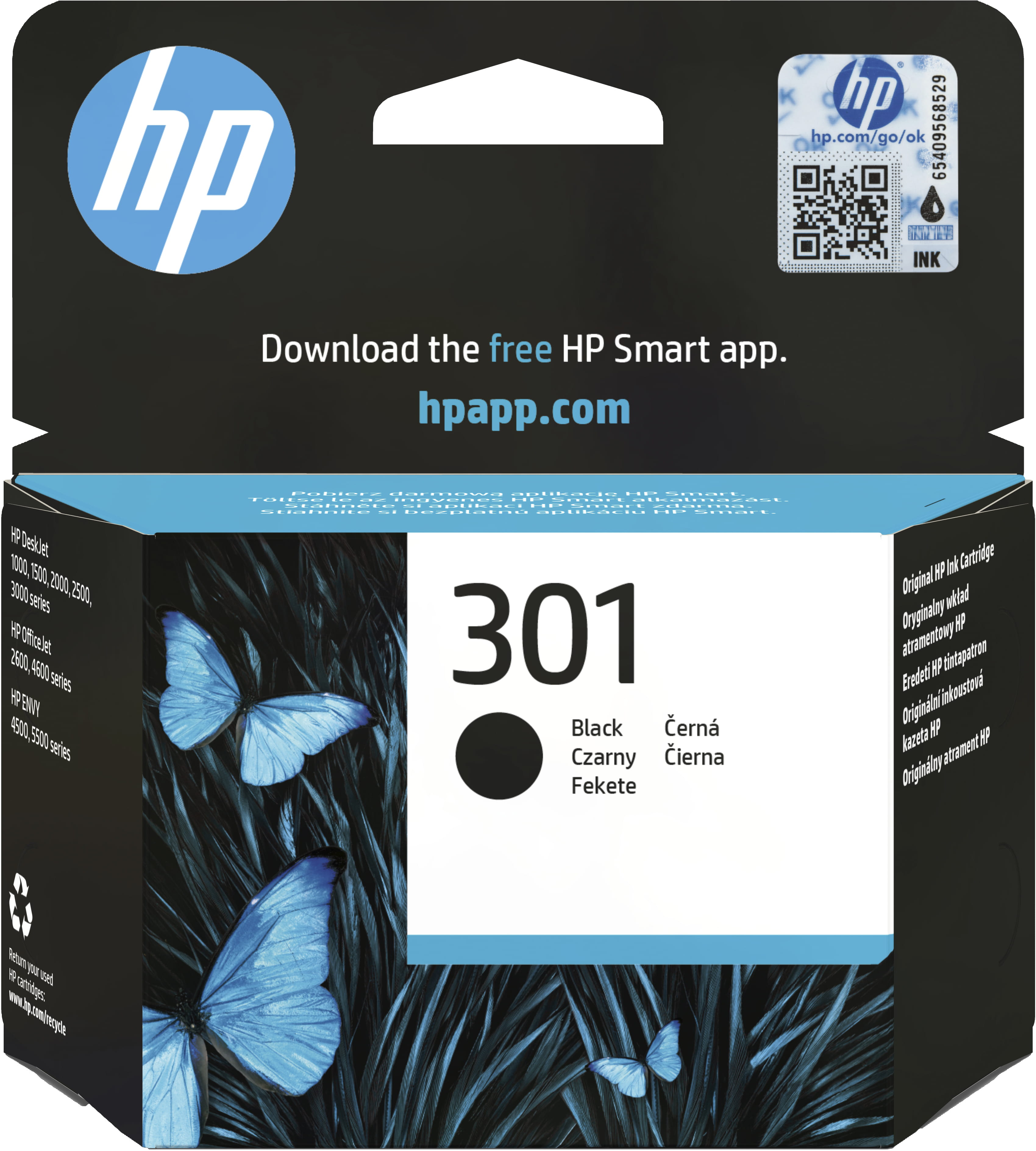HP 301 - 3 ml - Schwarz - original - Tintenpatrone