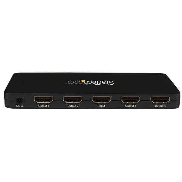 StarTech.com 4 Port HDMI 4k Video Splitter - 1x4 HDMI Verteiler mit Aluminiumgehäuse