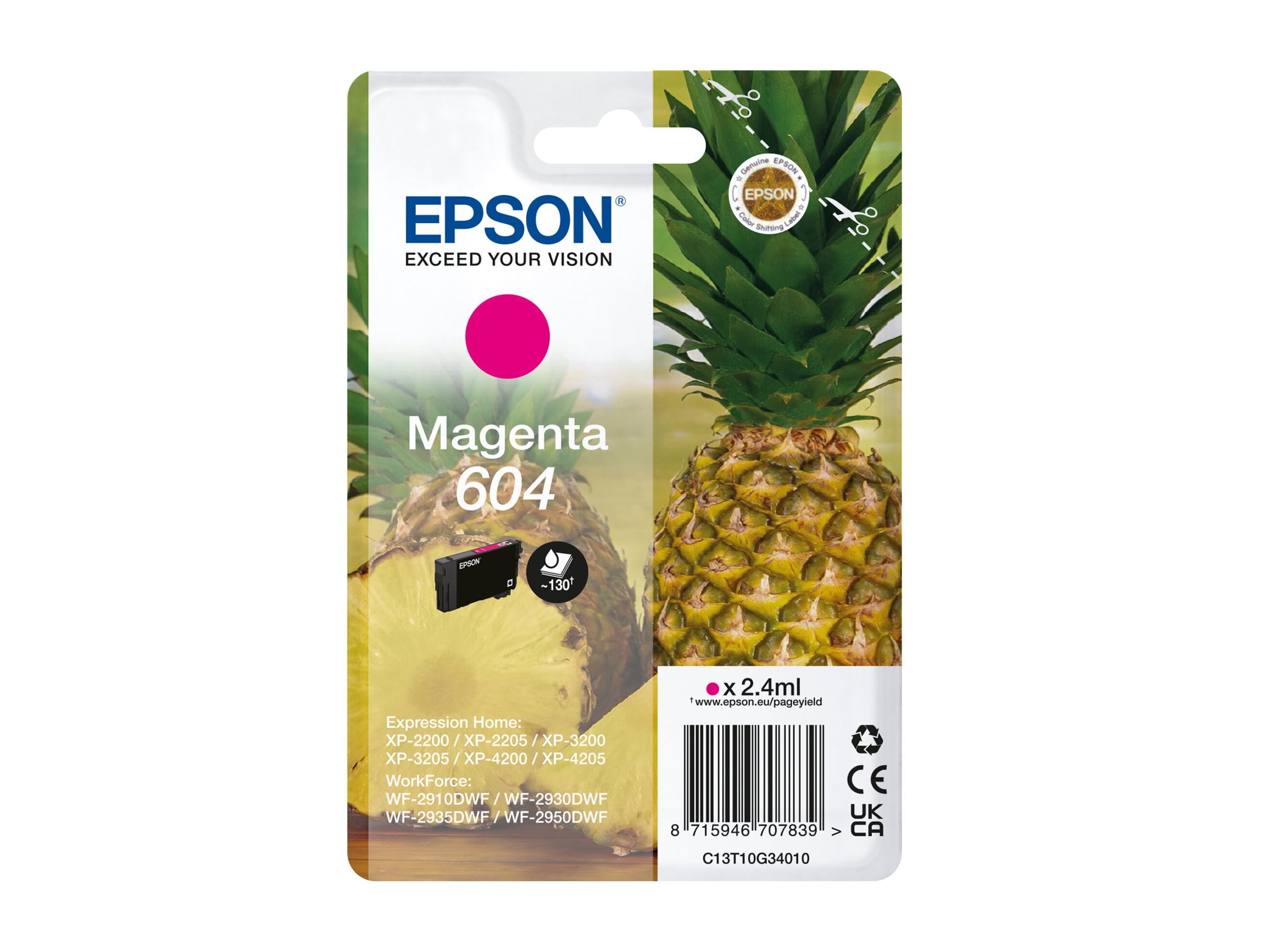 Epson 604 Singlepack - 2.4 ml - Magenta - original