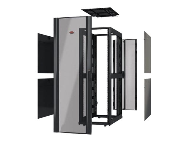 APC NetShelter SX Enclosure Without Sides Without Doors - Schrank offener Rahmen - Schwarz - 48U - 48.3 cm (19")