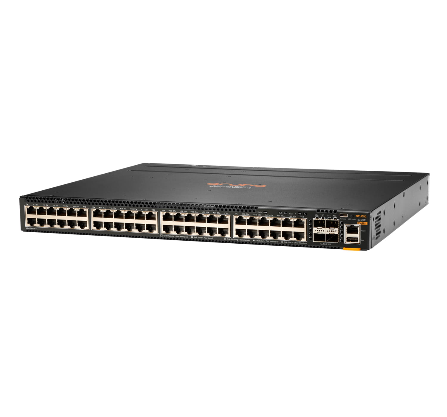 HPE Aruba CX 6300M - Switch - nur horizontale Oberflächenmontage - L3 - managed - 48 x 10/100/1000 (PoE+)