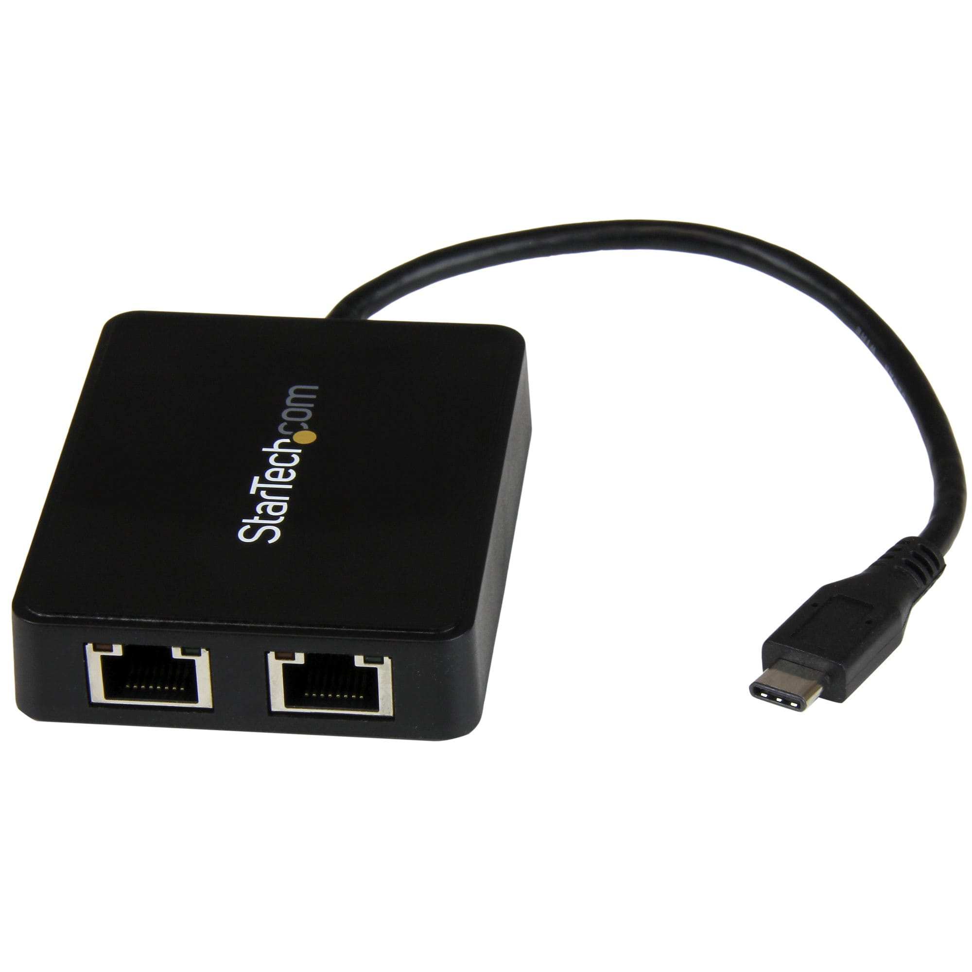 StarTech.com USB-C auf Dual-Gigabit Ethernet Adapter mit USB (Typ-A)