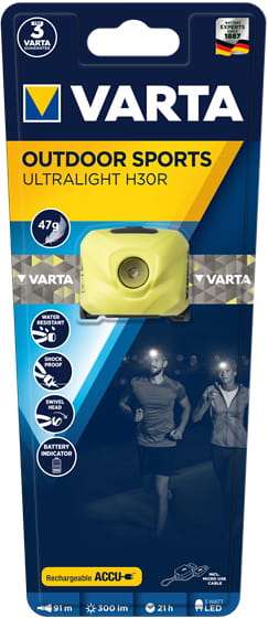 Varta Outdoor Sports Ultralight H30R - Stirnlampe