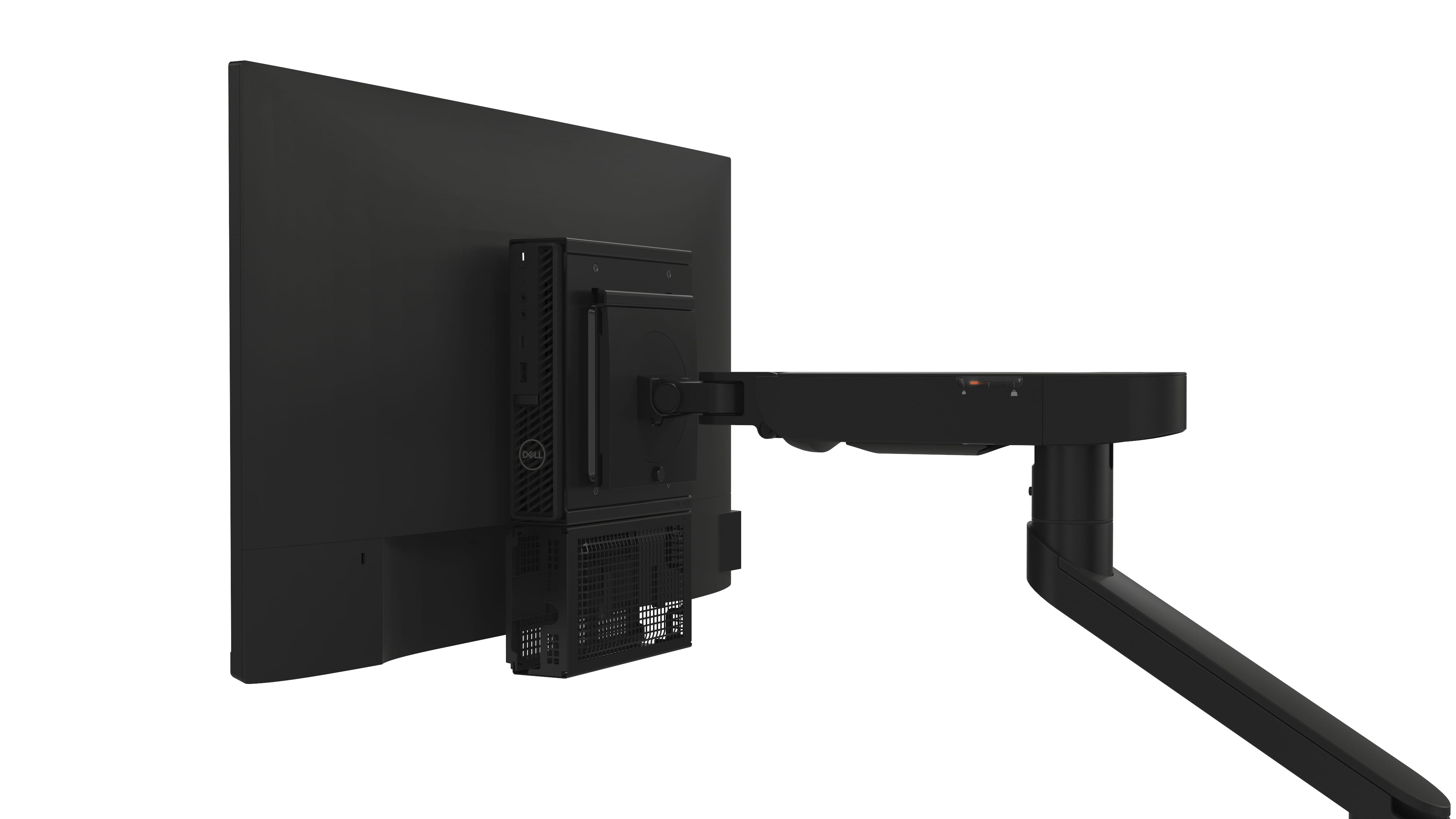 Dell Single Monitor Arm - MSA20 - Befestigungskit - einstellbarer Arm - für LCD-Display - Metall - Schwarz - Bildschirmgröße: 48.3-96.5 cm (19"-38")