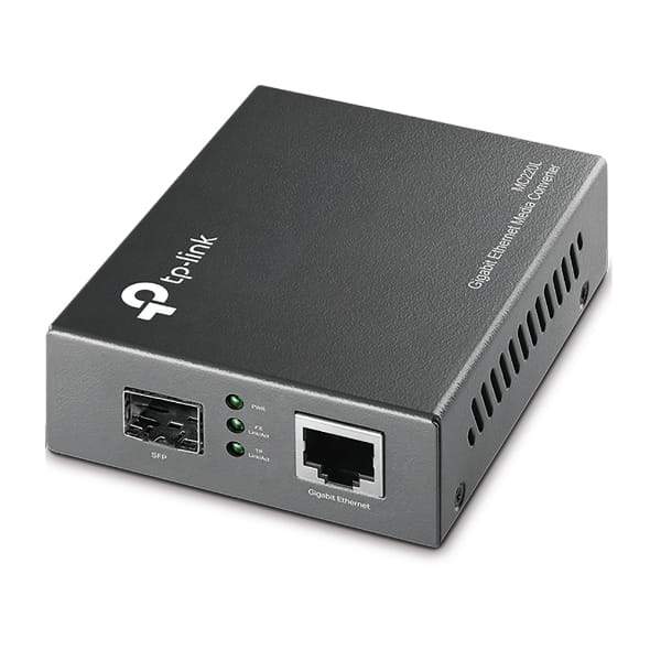 TP-LINK MC220L - Medienkonverter - 1GbE - 1000Base-LX, 1000Base-SX, 1000Base-LH - RJ-45 / SFP (mini-GBIC)