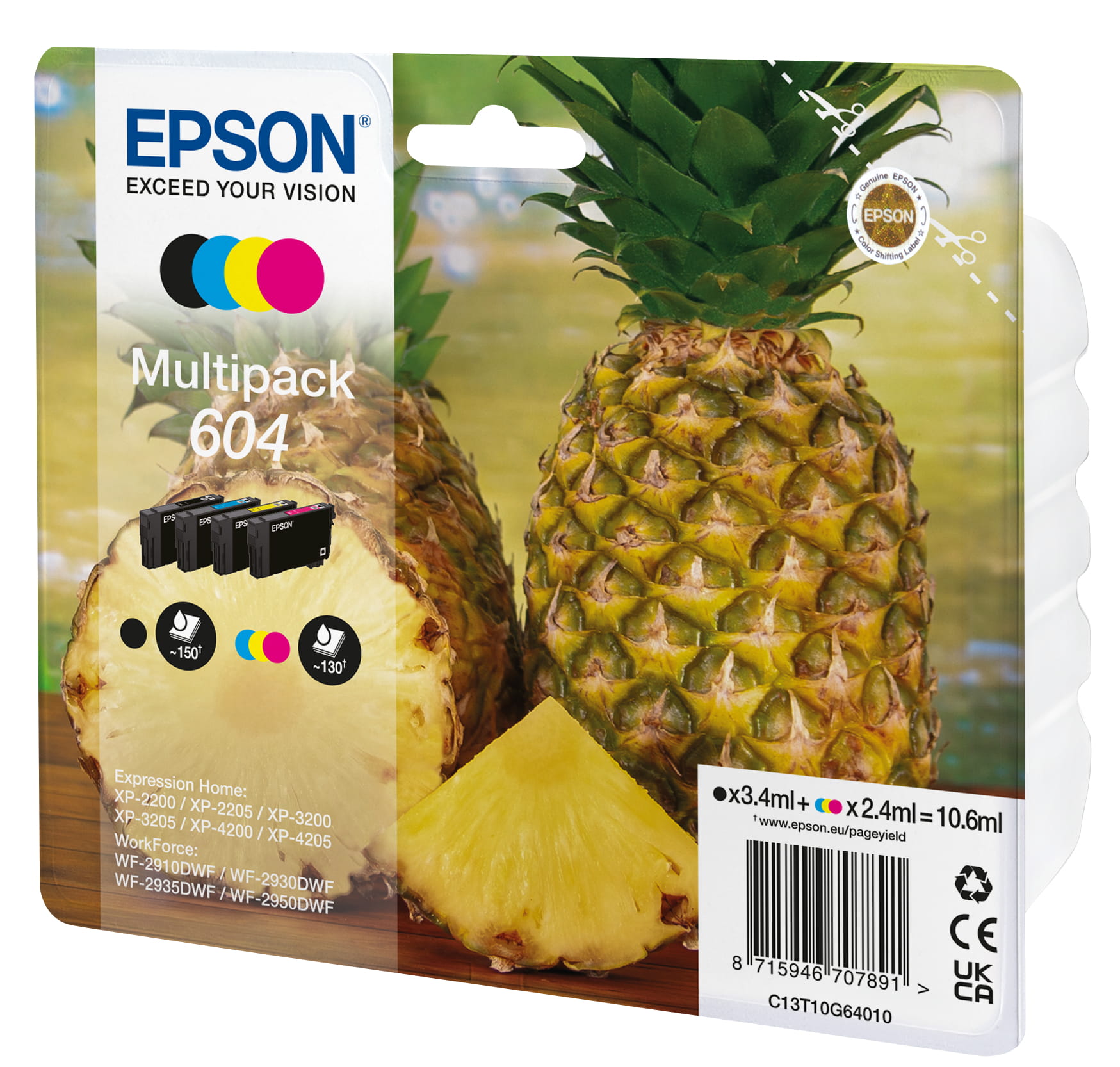 Epson 604 Multipack - 4er-Pack - Schwarz, Gelb, Cyan, Magenta