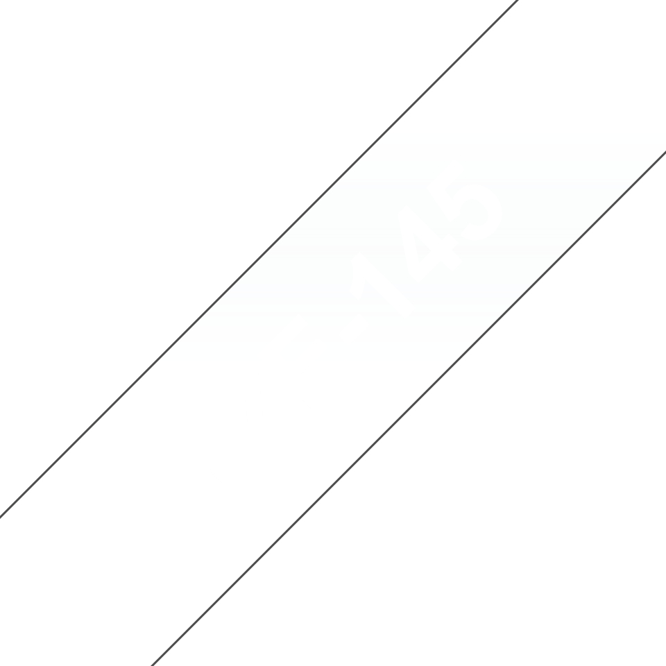 Brother TZe-145 - Standard-Klebstoff - weiß auf durchsichtig - Rolle (1,8 cm x 8 m)