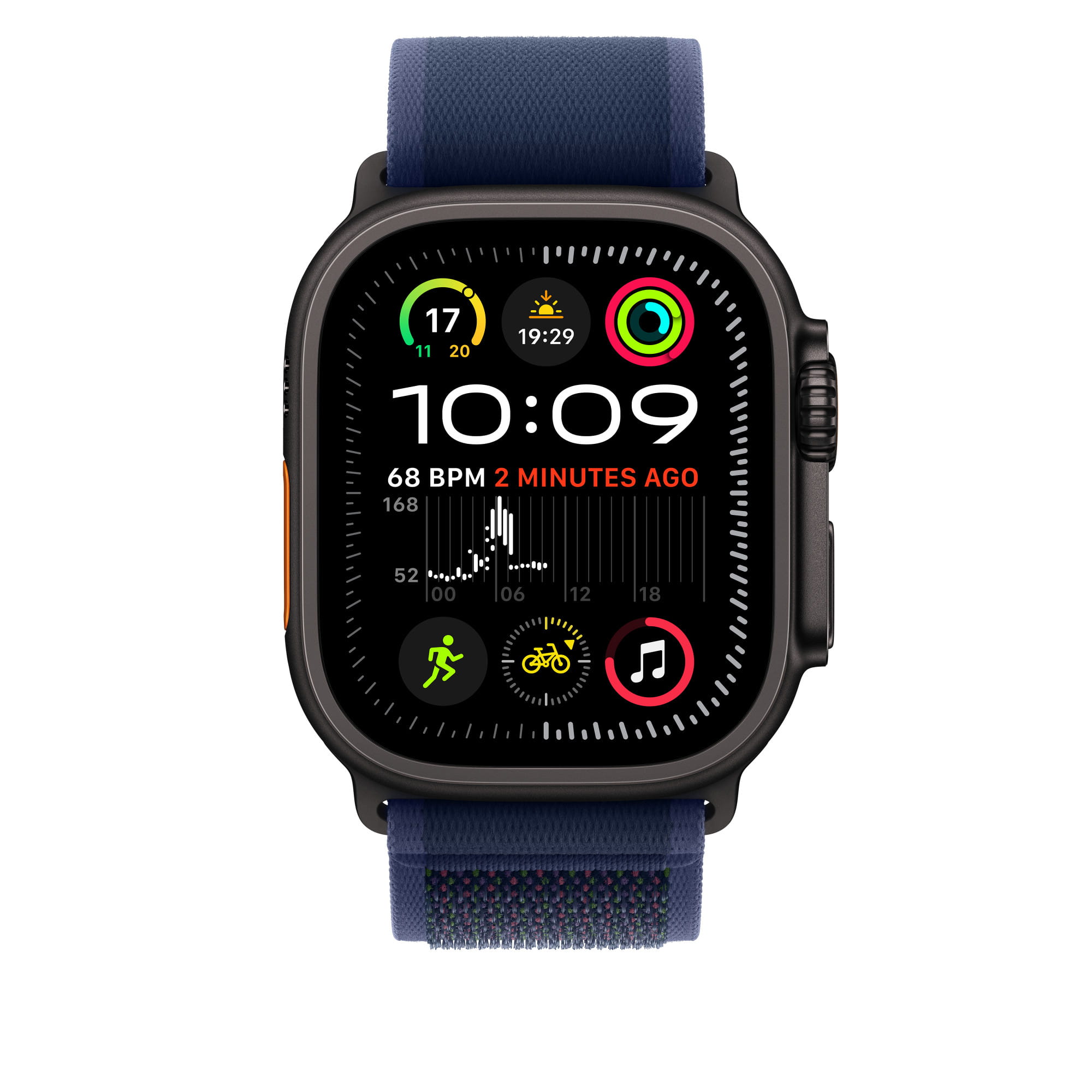 Apple Trail Loop - Loop für Smartwatch - 49 mm, schwarze Titanfassung