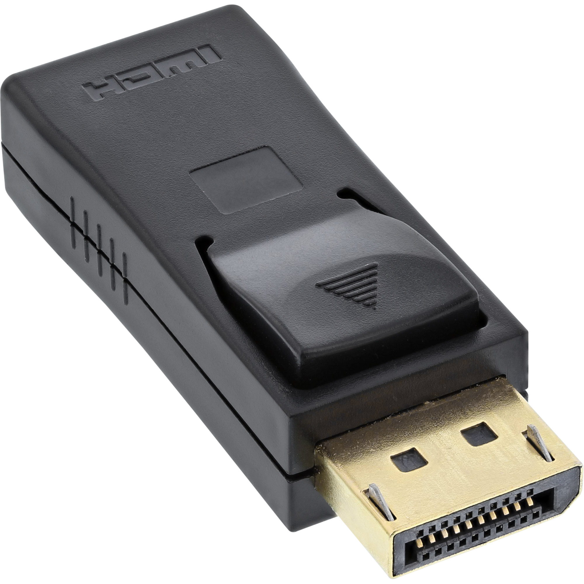 InLine DisplayPort Adapter - DP ST auf HDMI BU - 4K2K - mit Audio - schwarz