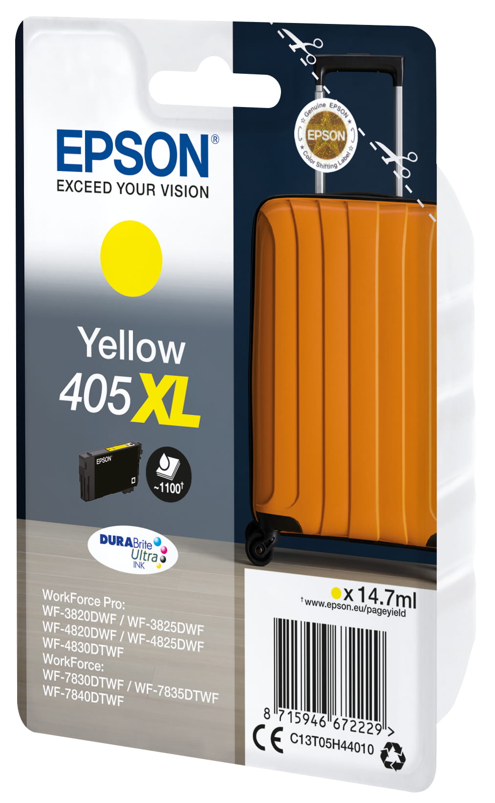 Epson 405XL - 14.7 ml - XL - Gelb - original