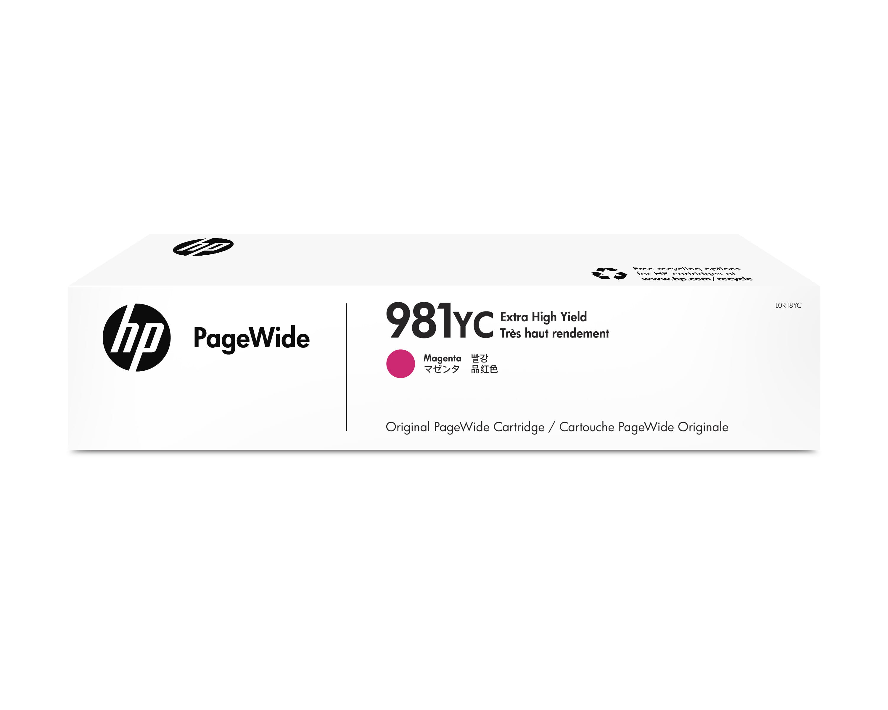 HP 981YC Magenta Contract PageWide Crtg, Original, Tinte auf Pigmentbasis, Magenta, HP, HP PageWide Enterprise Color 556/586, Tintenstrahldrucker