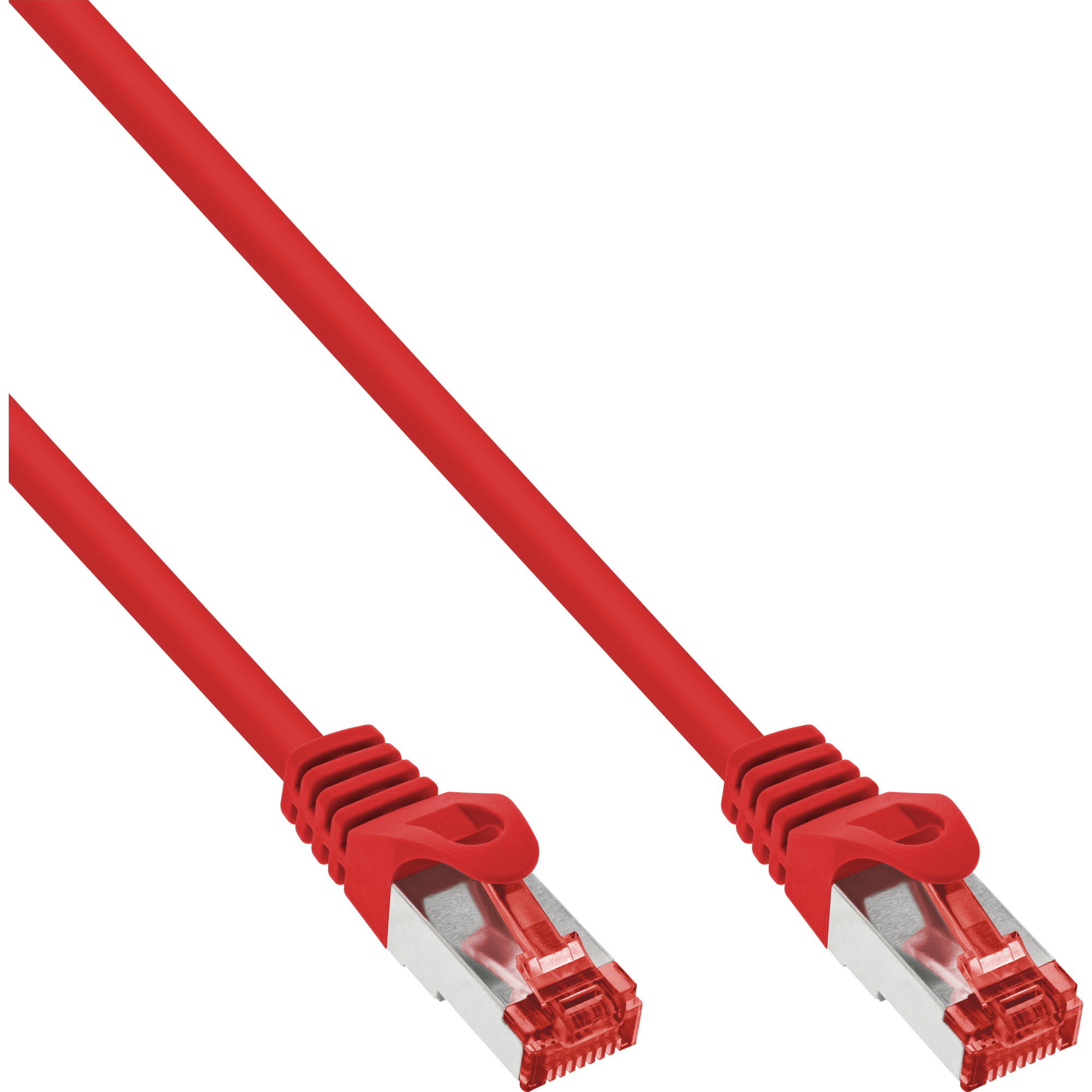 InLine Patchkabel - S/FTP (PiMf) - Cat.6 - 250MHz - PVC - Kupfer - rot - 1,5m