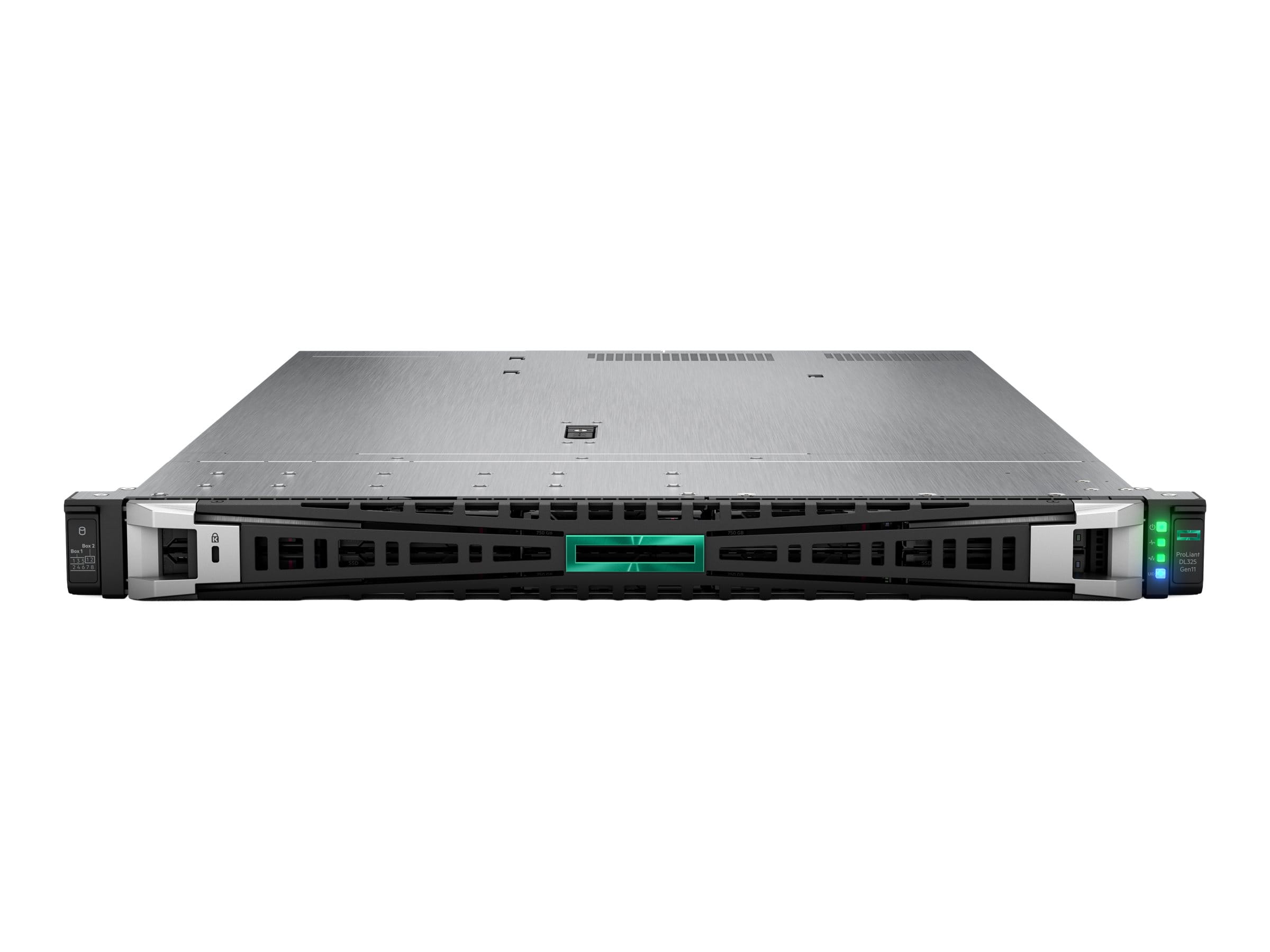 HPE ProLiant DL325 Gen11 - Server - Rack-Montage - 1U - 1-Weg - 1 x EPYC 9224 / 2.5 GHz - RAM 64 GB - SATA/SAS/NVMe - Hot-Swap 6.4 cm (2.5") (Smart Choice)