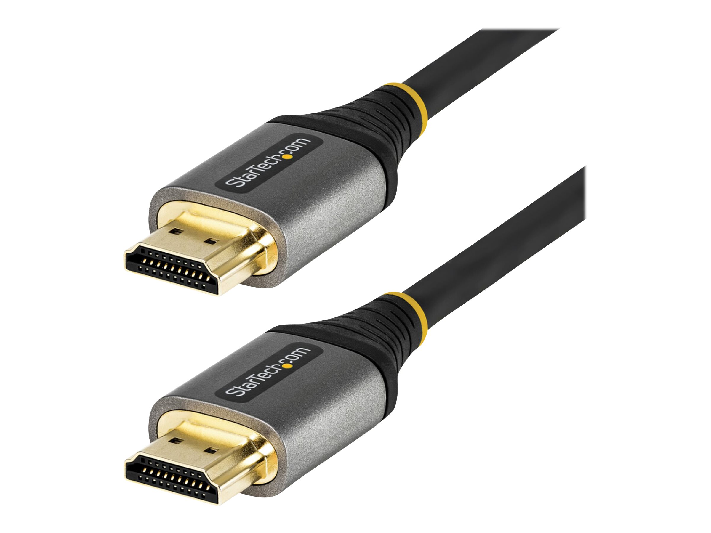 StarTech.com 16ft (5m) Premium Certified HDMI 2.0 Cable - High-Speed Ultra HD 4K 60Hz HDMI Cable with Ethernet - HDR10, ARC - UHD HDMI Video Cord - For UHD Monitors, TVs, Displays - M/M - Premium Highspeed - HDMI-Kabel mit Ethernet - HDMI männlich zu HD