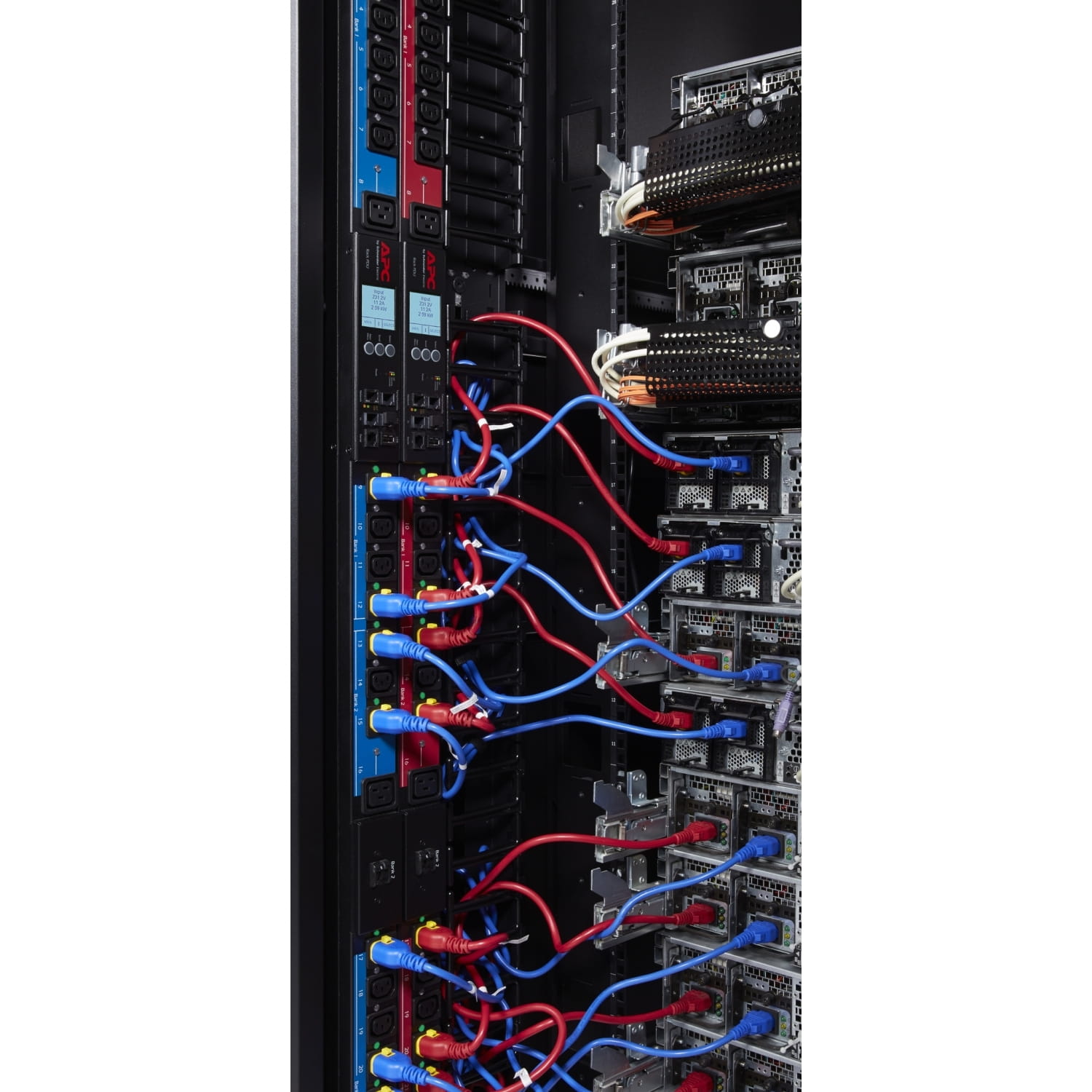 APC Schneider Electric Color Coded Locking Power Cords - Stromkabel - IEC 60320 C20 bis IEC 60320 C19 - 61 cm - Blau (Packung mit 6)