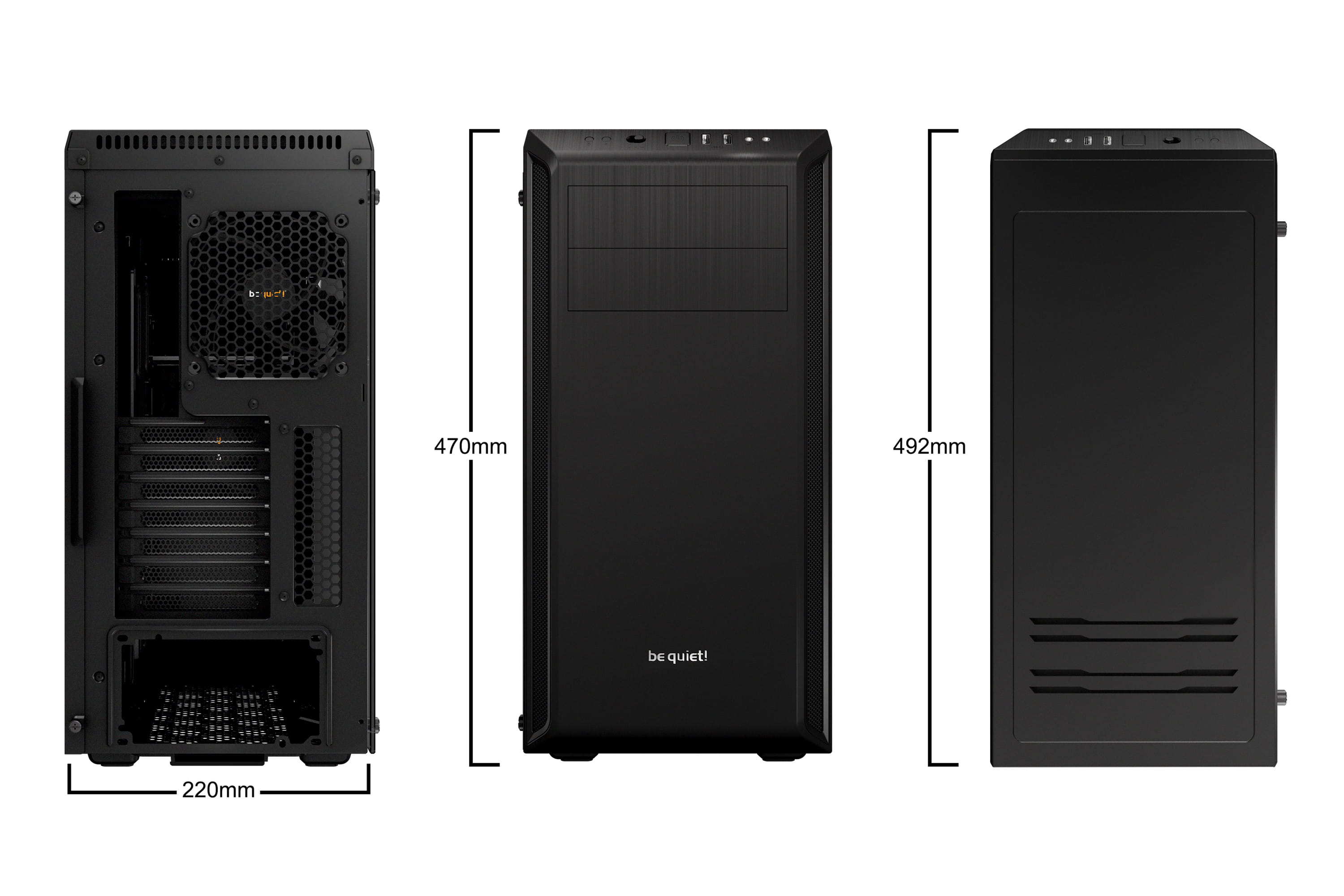 Be Quiet! Pure Base 600 Window - Tower - ATX - ohne Netzteil (ATX / PS/2)