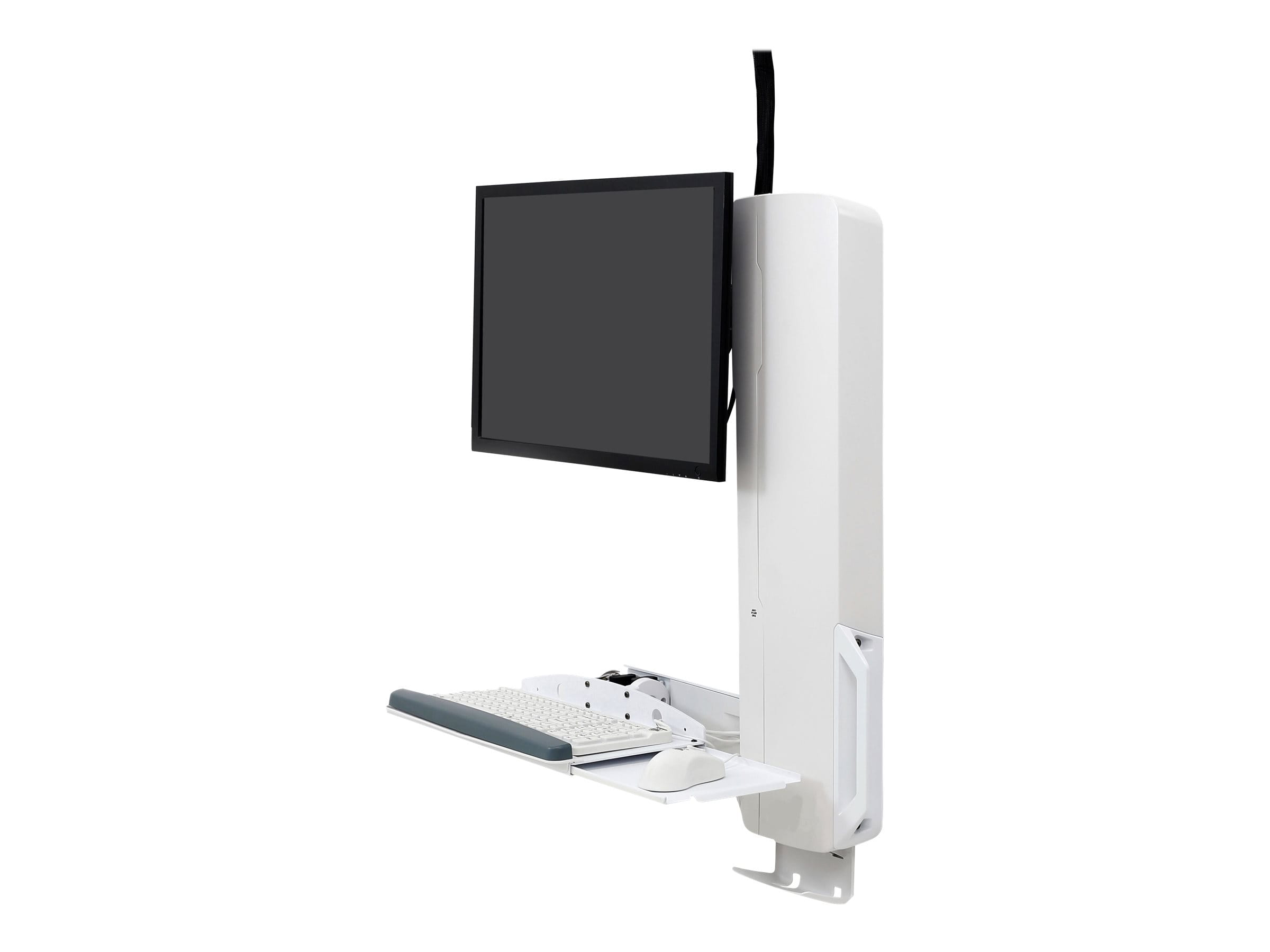 Ergotron Befestigungskit (vertikaler Hub) - für LCD-Display / PC-Ausrüstung - Steh-Sitz-Sysetm - weiß - Bildschirmgröße: bis zu 61 cm (bis zu 24 Zoll)