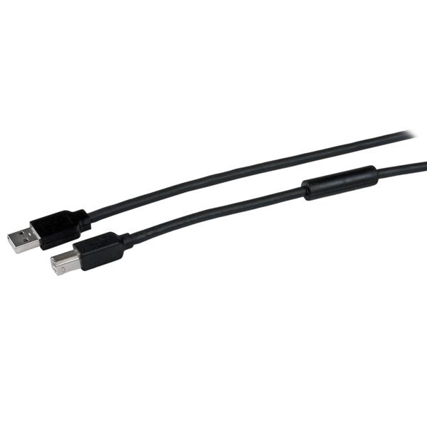 StarTech.com 15m aktives USB 2.0 A auf B Kabel - Stecker/Stecker - USB Druckerkabel 1x USB A / 1x USB B - Schwarz - USB-Kabel - USB Typ B (M)