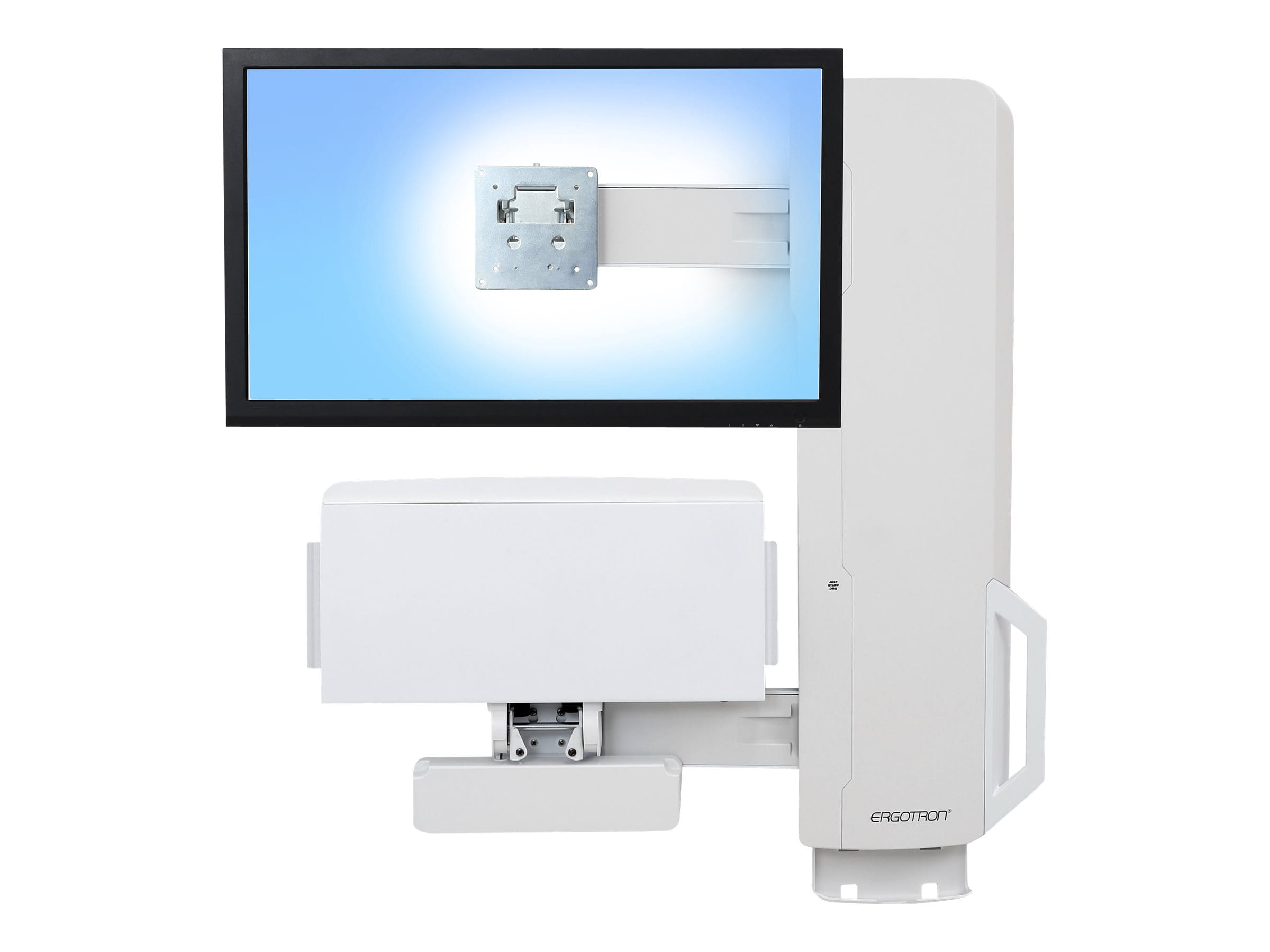 Ergotron Befestigungskit (vertikaler Hub) - für LCD-Display / PC-Ausrüstung - Steh-Sitz-Sysetm - weiß - Bildschirmgröße: bis zu 61 cm (bis zu 24 Zoll)