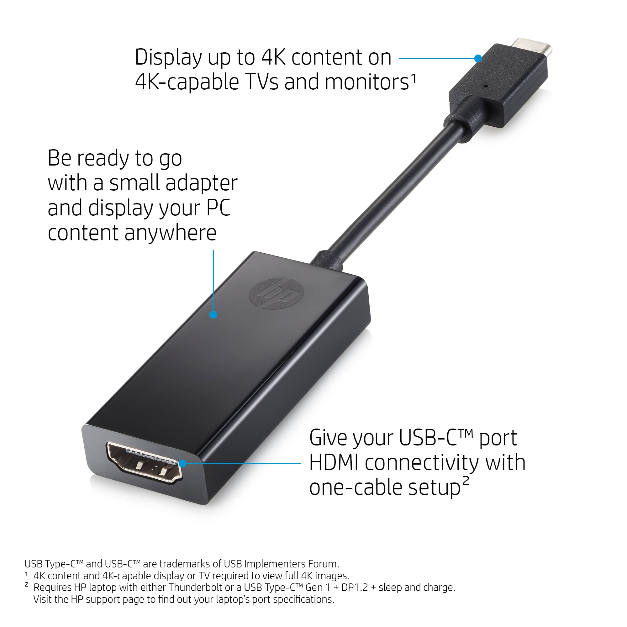 HP  Videoschnittstellen-Converter - USB-C (M)