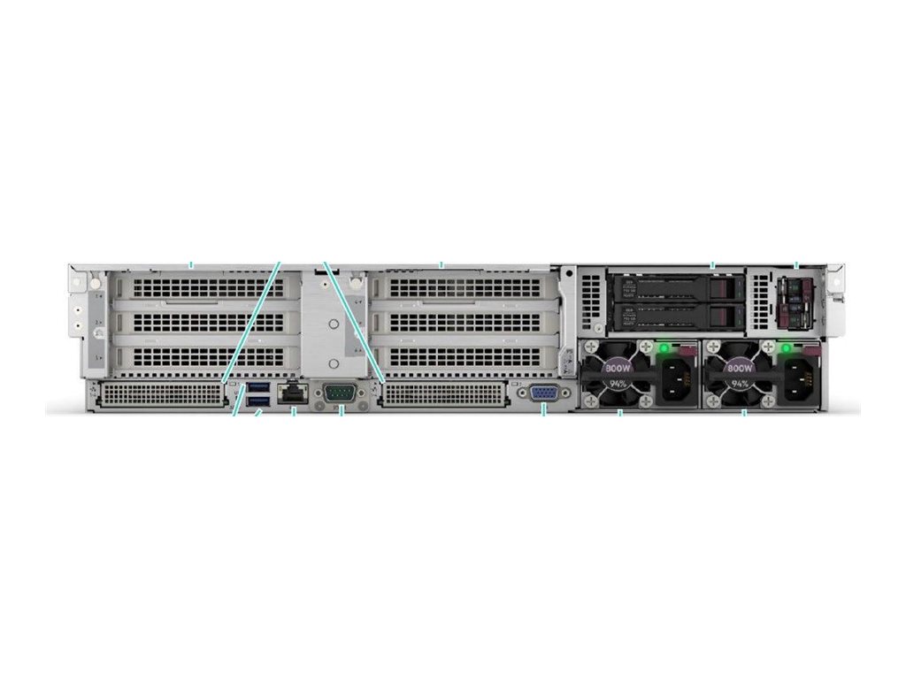 HPE ProLiant DL385 Gen11 - Server - Rack-Montage - 2U - zweiweg - 1 x EPYC 9115 / 2.6 GHz - RAM 64 GB - SATA/SAS/NVMe - Hot-Swap 6.4 cm (2.5")