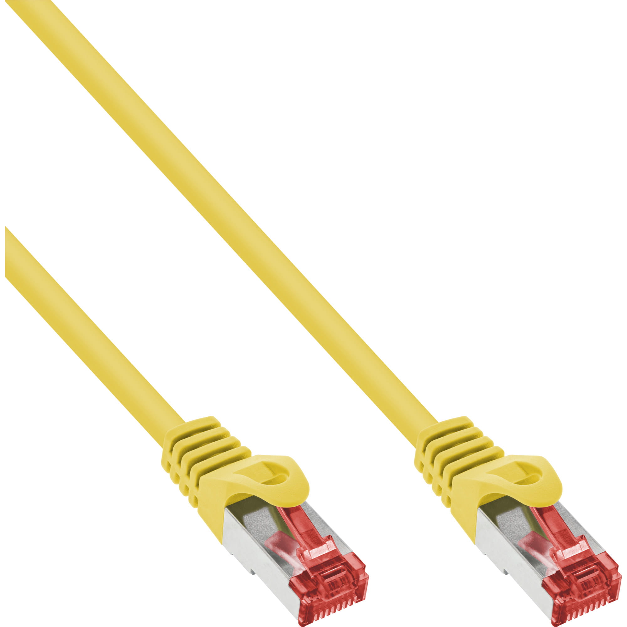 InLine Patchkabel - S/FTP (PiMf) - Cat.6 - 250MHz - PVC - CCA - gelb - 2m