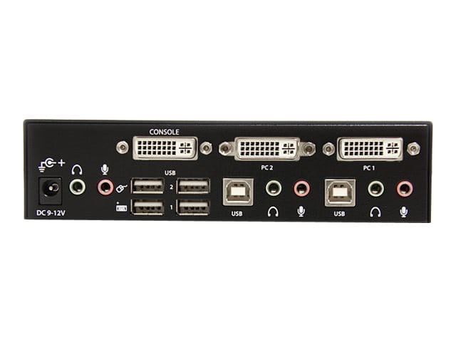 StarTech.com 2 Port DVI USB KVM Switch mit Audio und USB 2.0 Hub