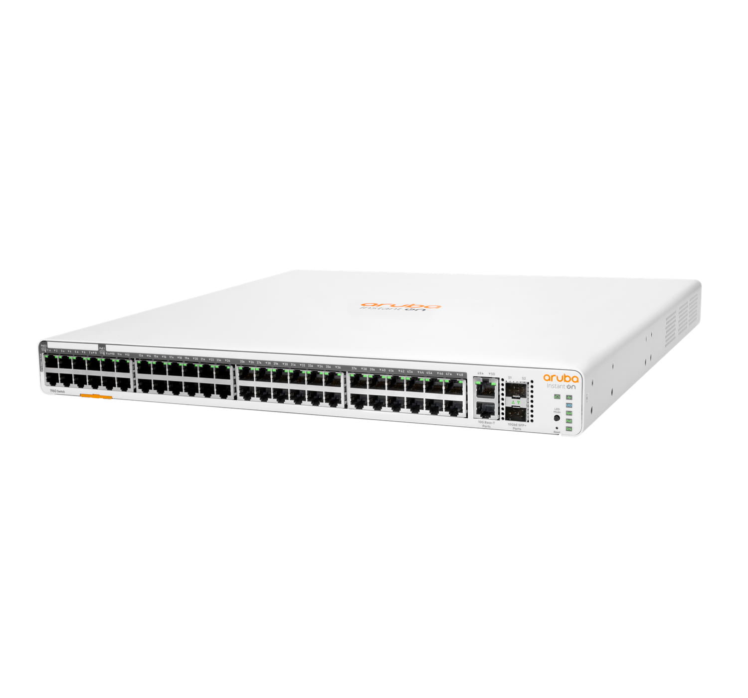 HPE Networking Instant On 1960 48G 40p Class4 8p Class6 PoE 2XGT 2SFP+ 600W Switch - Switch - managed - 48 x 10/100/1000 + 2 x 10 Gigabit SFP+ + 2 x 100/1000/10GBase-T - an Rack montierbar - PoE (600 W)