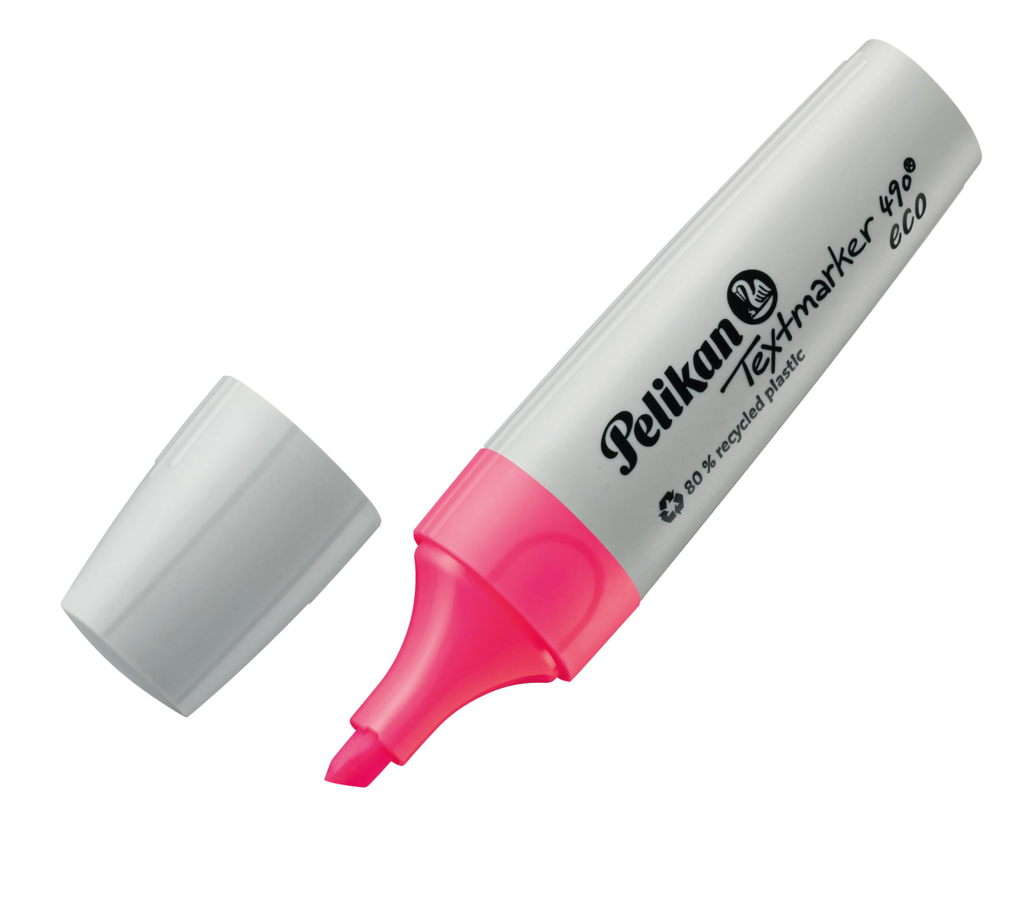 Pelikan Textmarker 490 eco, 6 Stück(e), Mehrfarbig, Meißel, Recycelbarer Kunststoff, Fett/Fein/Mittel, 1 mm