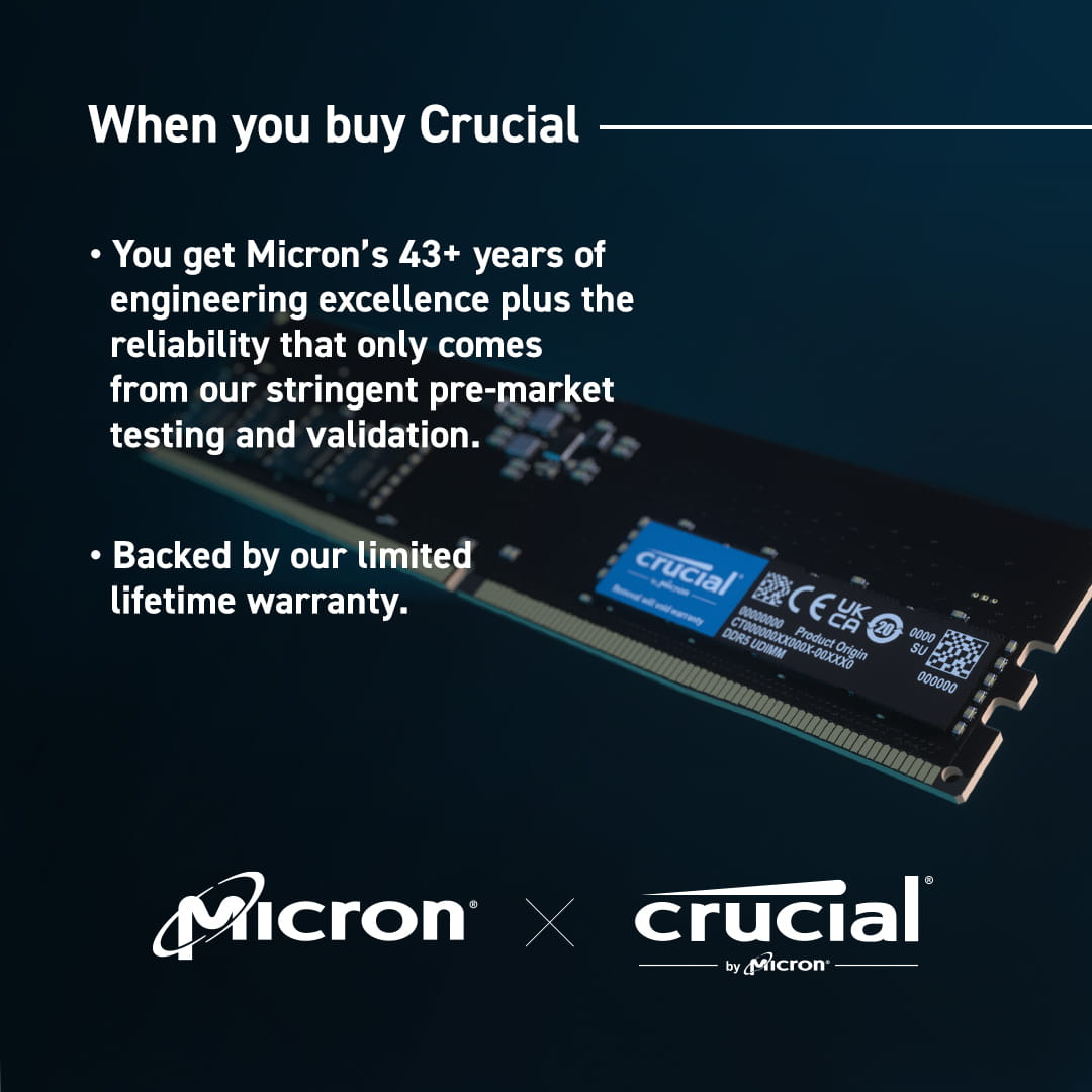 Crucial DDR5 - Kit - 64 GB: 2 x 32 GB - DIMM 288-PIN
