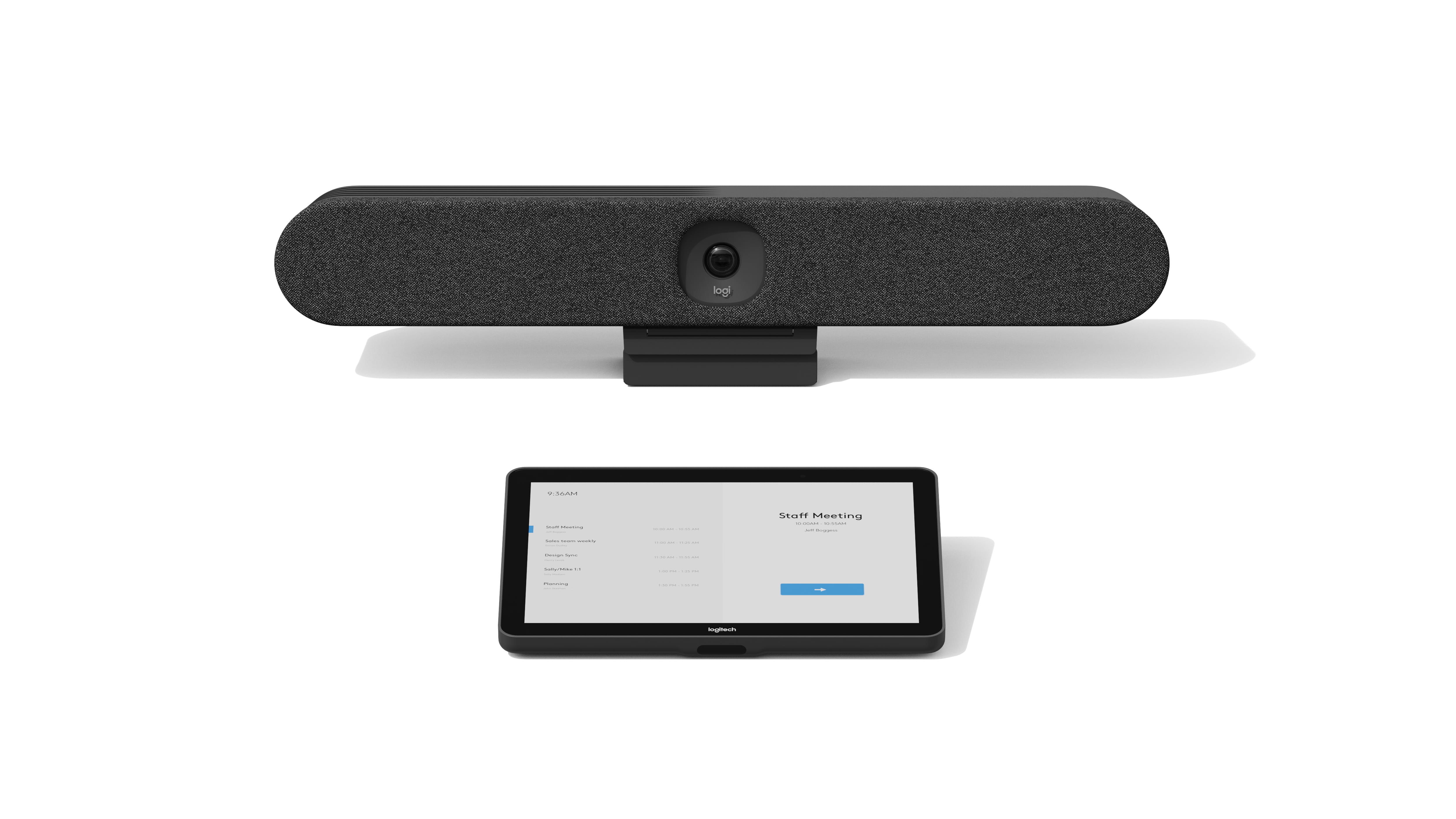 Logitech Tap IP Appliance Room Solutions Huddle + Small Rooms - Kit für Videokonferenzen (Logitech Rally Bar Huddle, Logitech Tap IP)