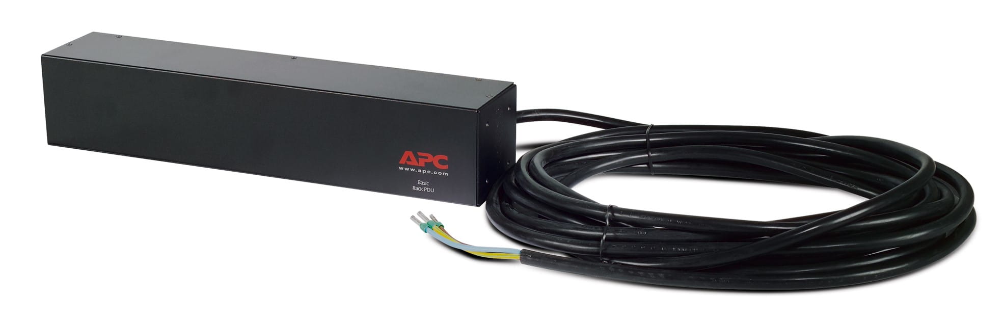 APC Basic Rack PDU - Steckdosenleiste (Rack - einbaufähig) - Wechselstrom 230 V - Eingabe, Eingang fest verdrahtet - Ausgangsanschlüsse: 4 (IEC 60320 C19)