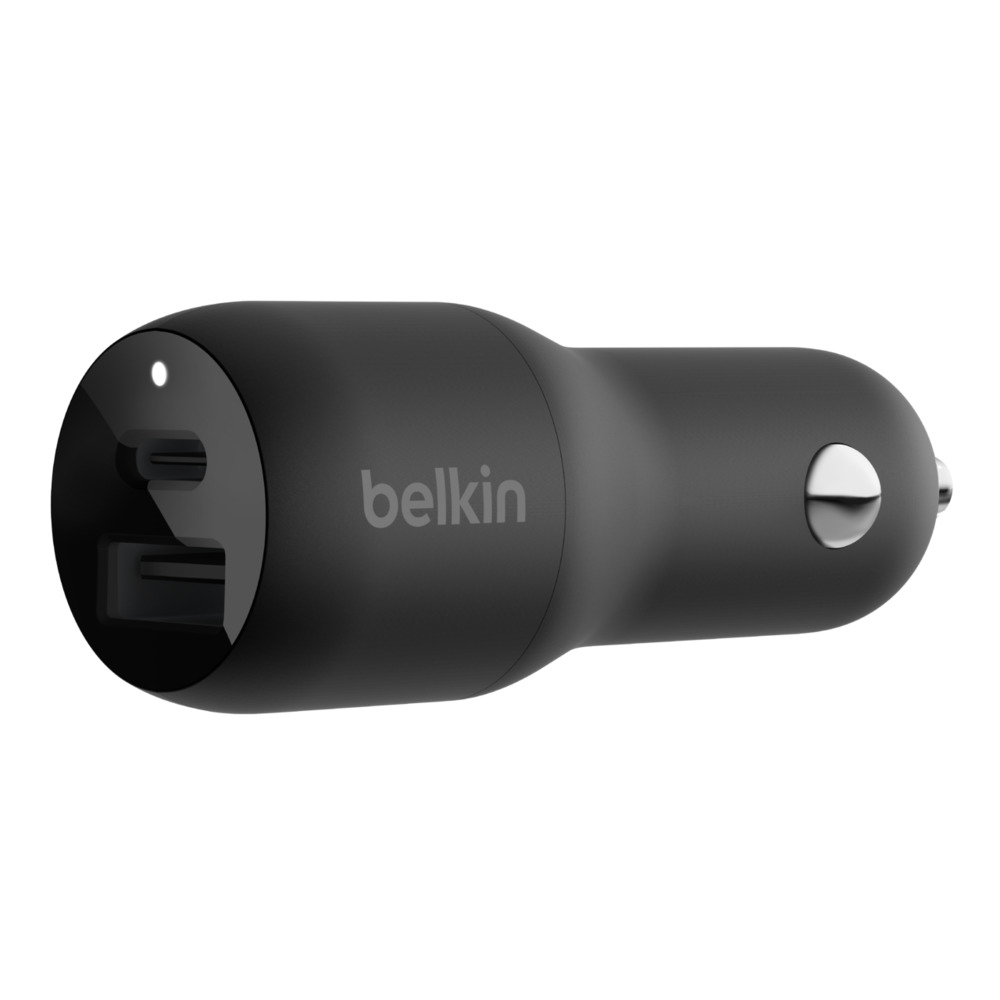 Belkin BOOST UP Dual Car Charger with PPS 37W - Auto-Netzteil - 37 Watt - PD 3.0 - 2 Ausgabeanschlussstellen (USB, 24 pin USB-C)