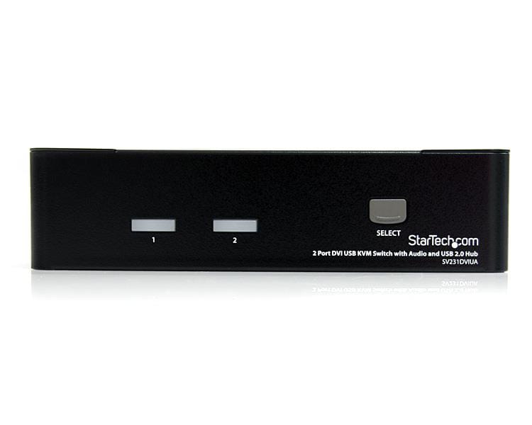 StarTech.com 2 Port DVI USB KVM Switch mit Audio und USB 2.0 Hub