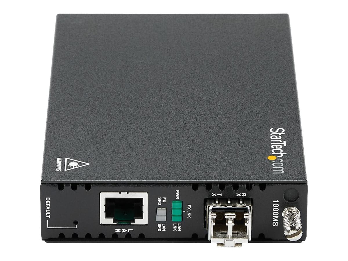 StarTech.com OAM Gigabit Ethernet Multimode LWL / Glasfaser LC Medienkonverter bis 550m