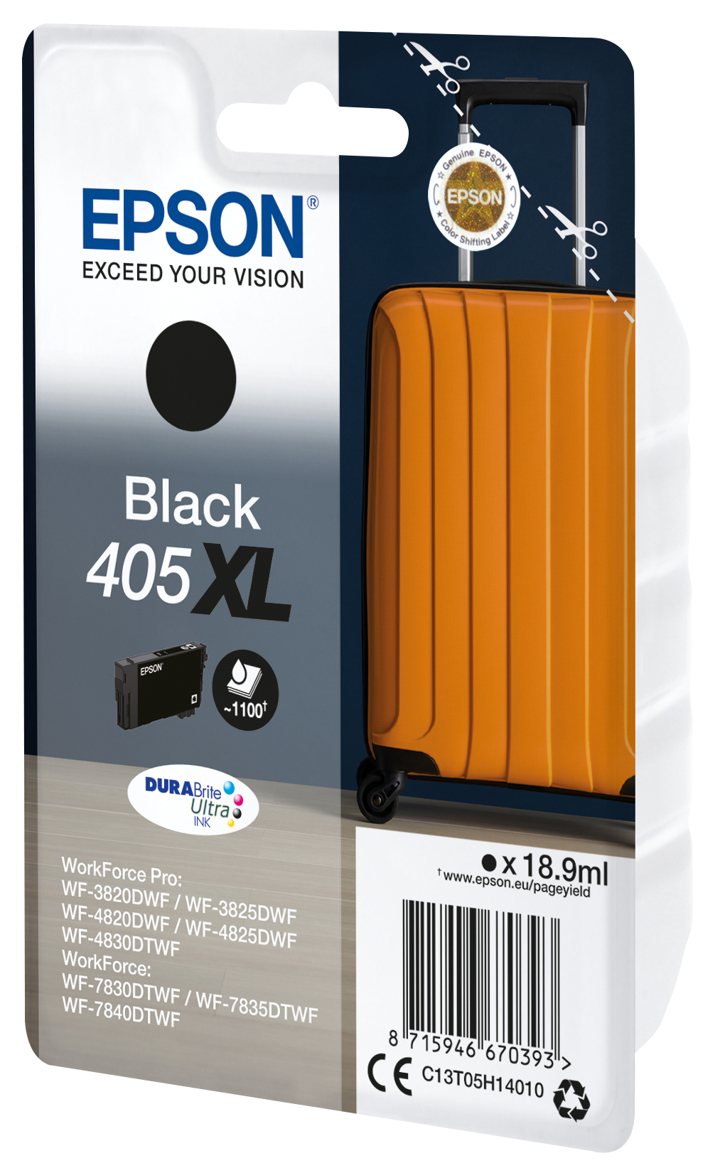 Epson 405XL - 18.9 ml - XL - Schwarz - original