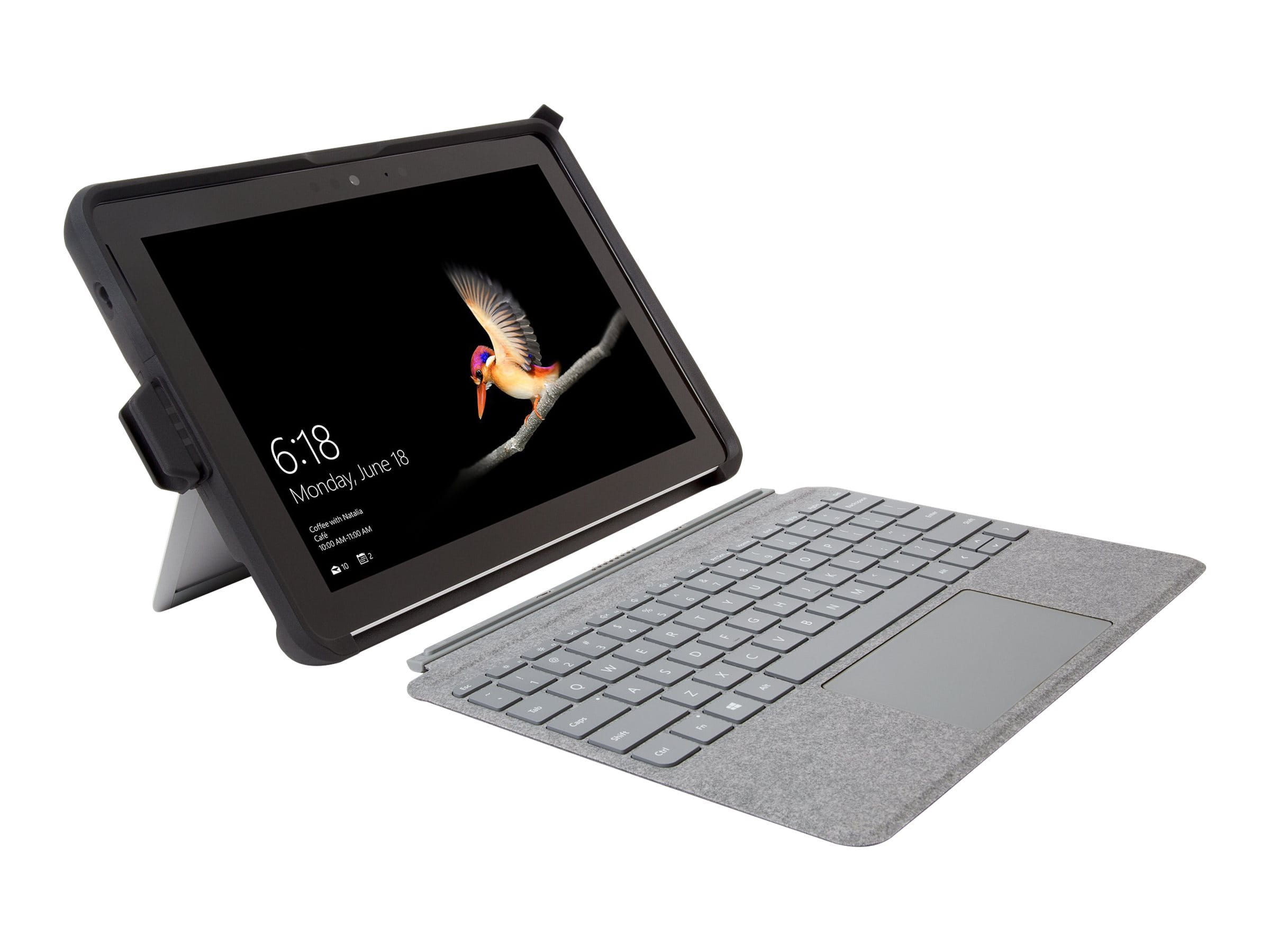 Kensington BlackBelt Rugged Case for Surface Go - Schutzhülle für Tablet - widerstandsfähig - Silikon, Thermoplastisches Polyurethan (TPU)