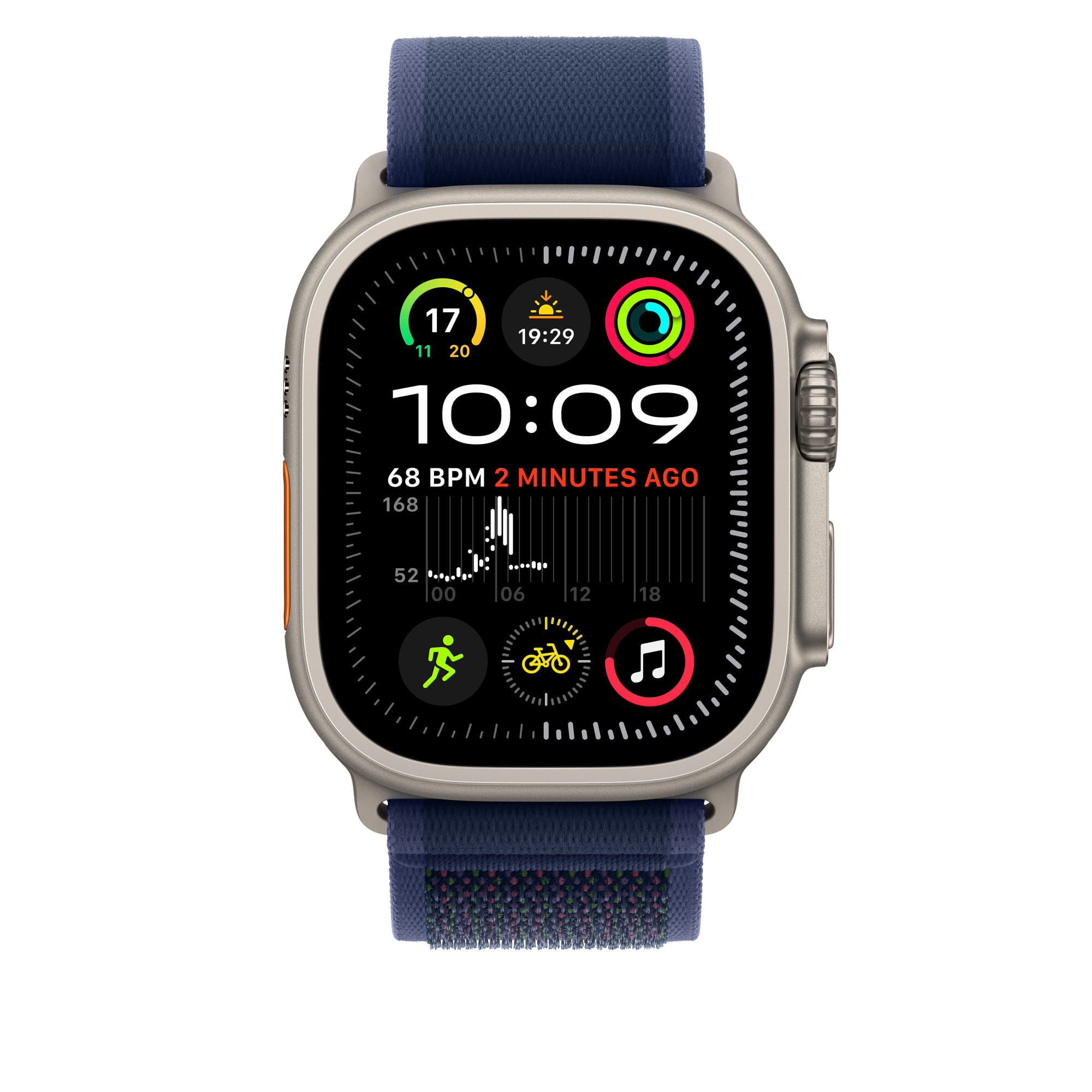 Apple Trail Loop - Loop für Smartwatch - 49 mm, natürliche Titan-Oberfläche