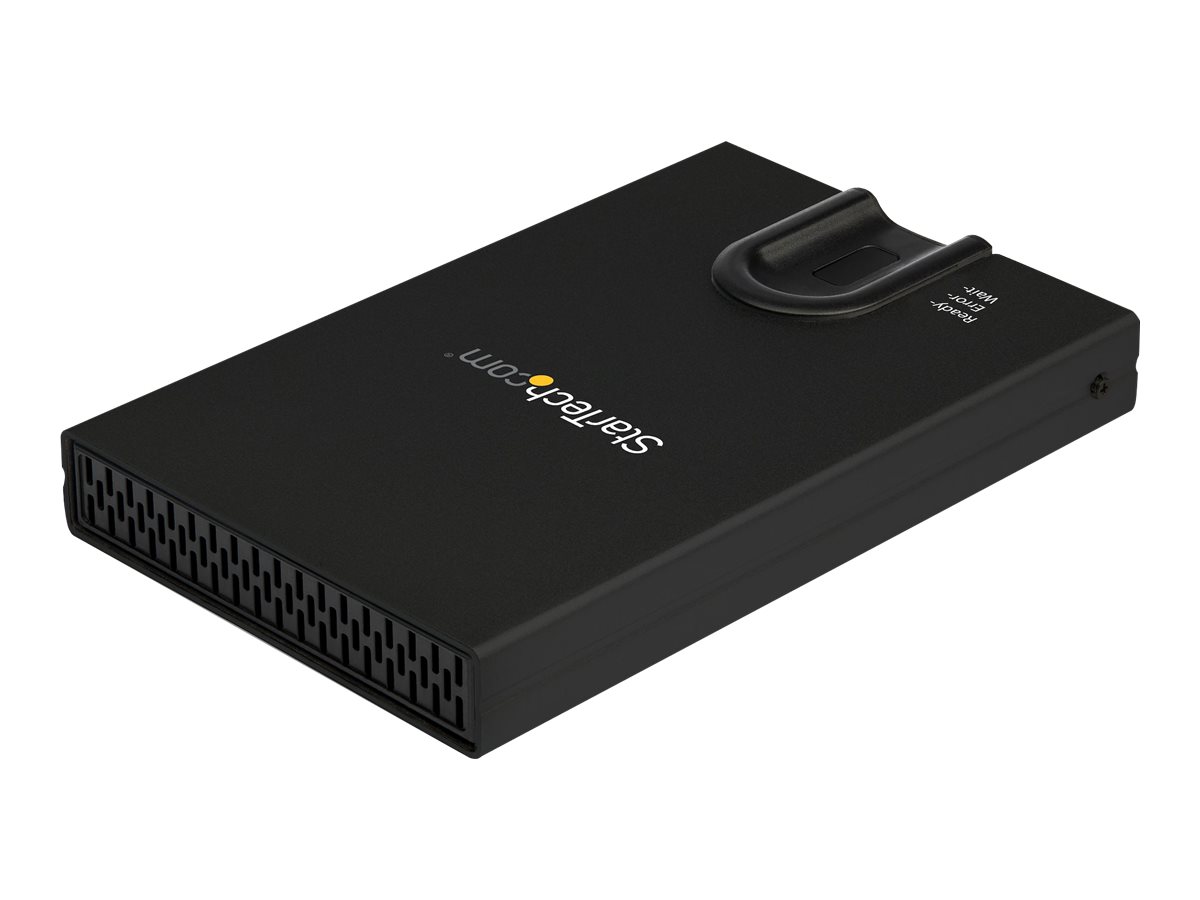 StarTech.com S251BMU3FP Externes Festplattengehäuse (verschlüsselt, Zugriff per Fingerabdruck, USB 3.0, 2,5 Zoll SATA)