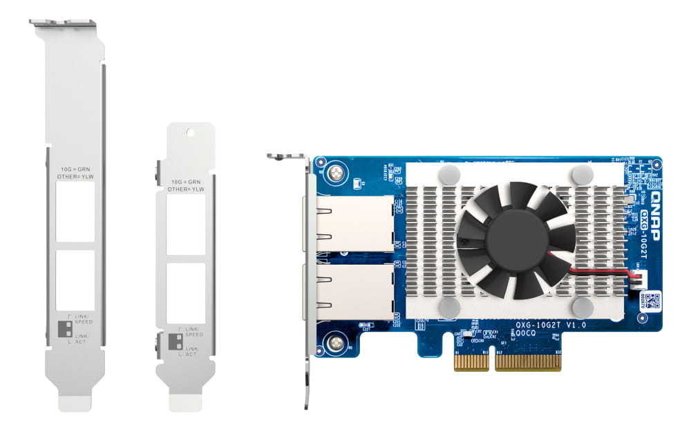 QNAP QXG-10G2T - Netzwerkadapter - PCIe 3.0 x4 Low-Profile