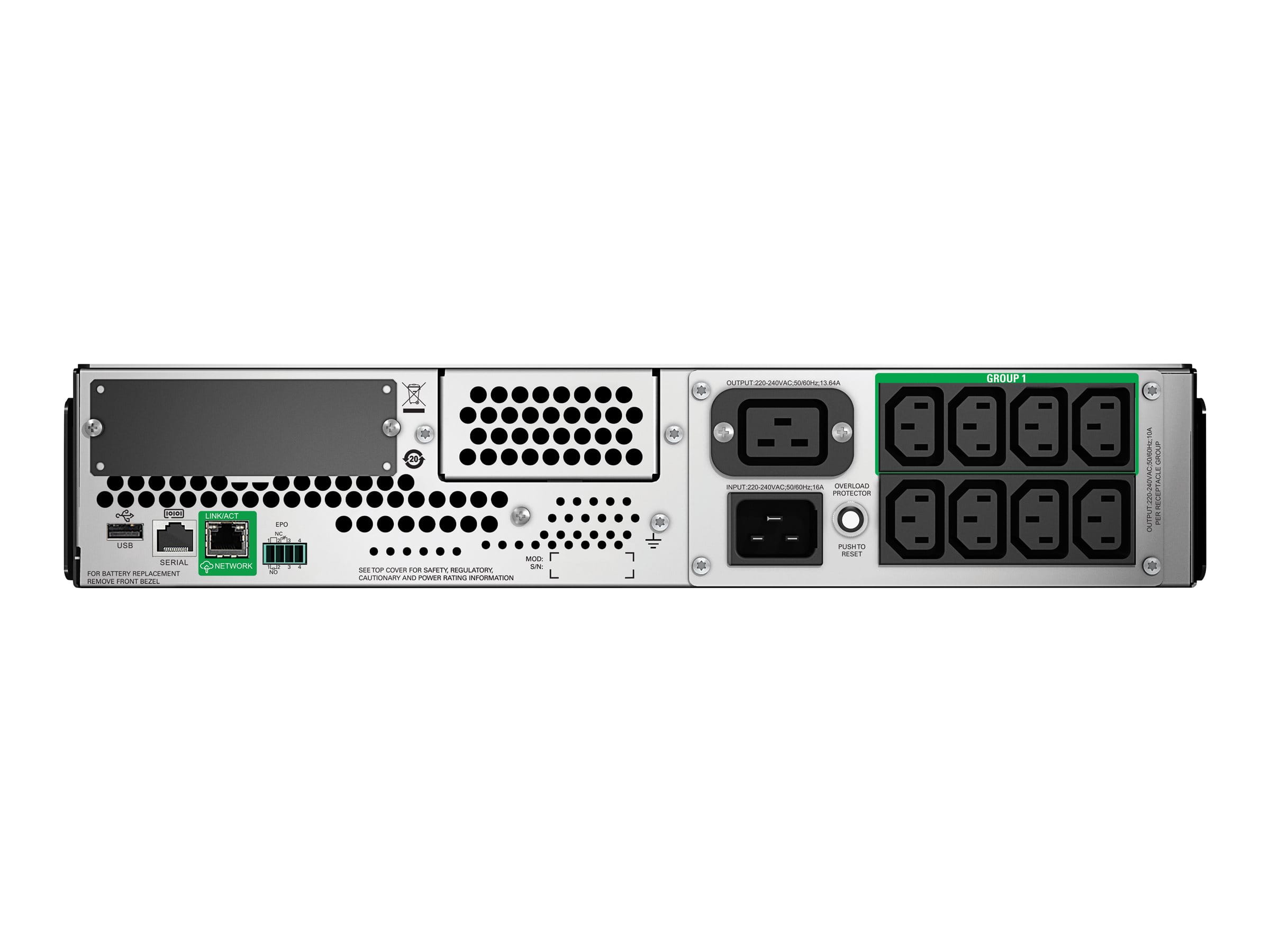 APC Smart-UPS SMT 2200VA LCD RM with SmartConnect - USV (Rack - einbaufähig) - Line-Interactive-USV