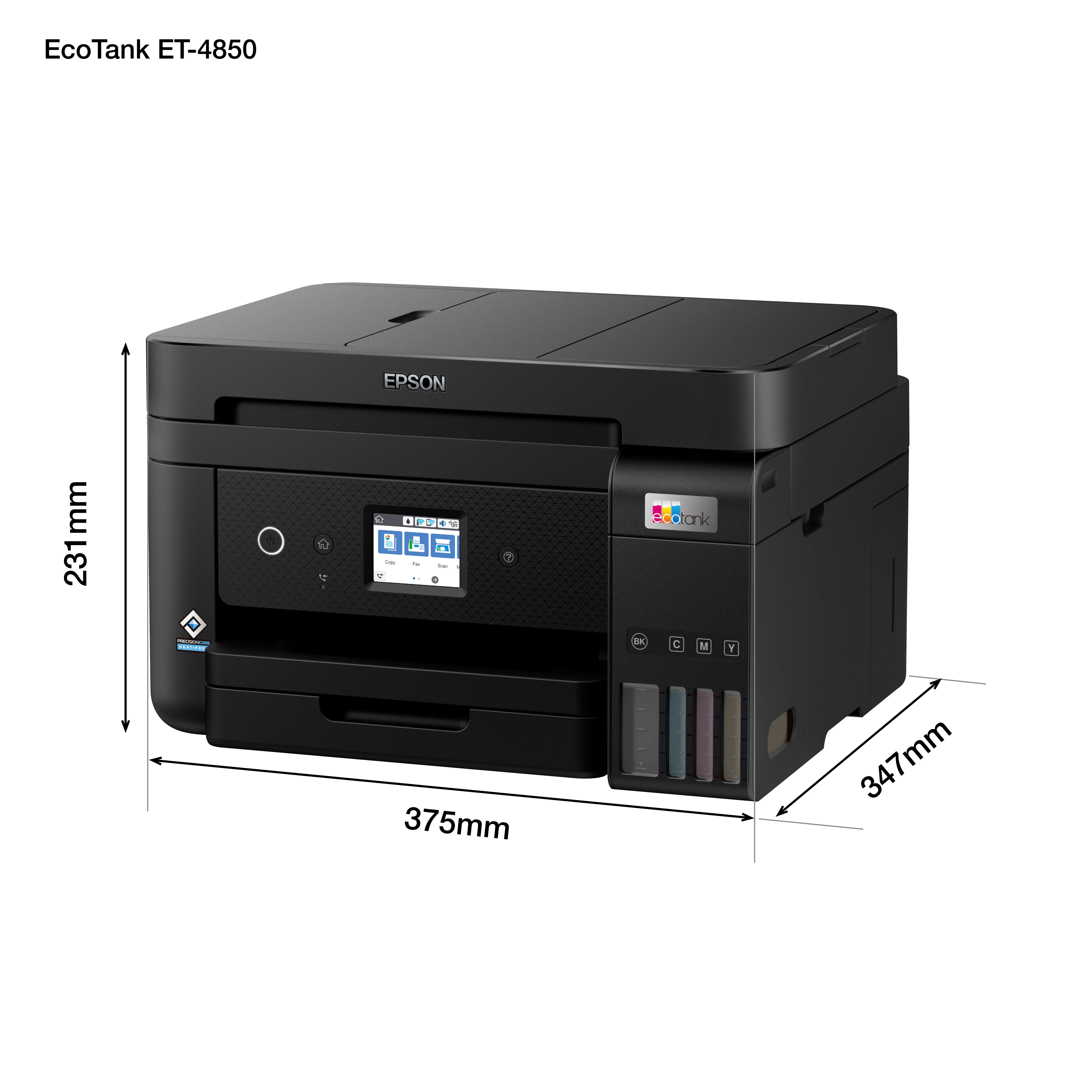 Epson EcoTank ET-4850 - Multifunktionsdrucker - Farbe - Tintenstrahl - nachfüllbar - A4 (Medien)