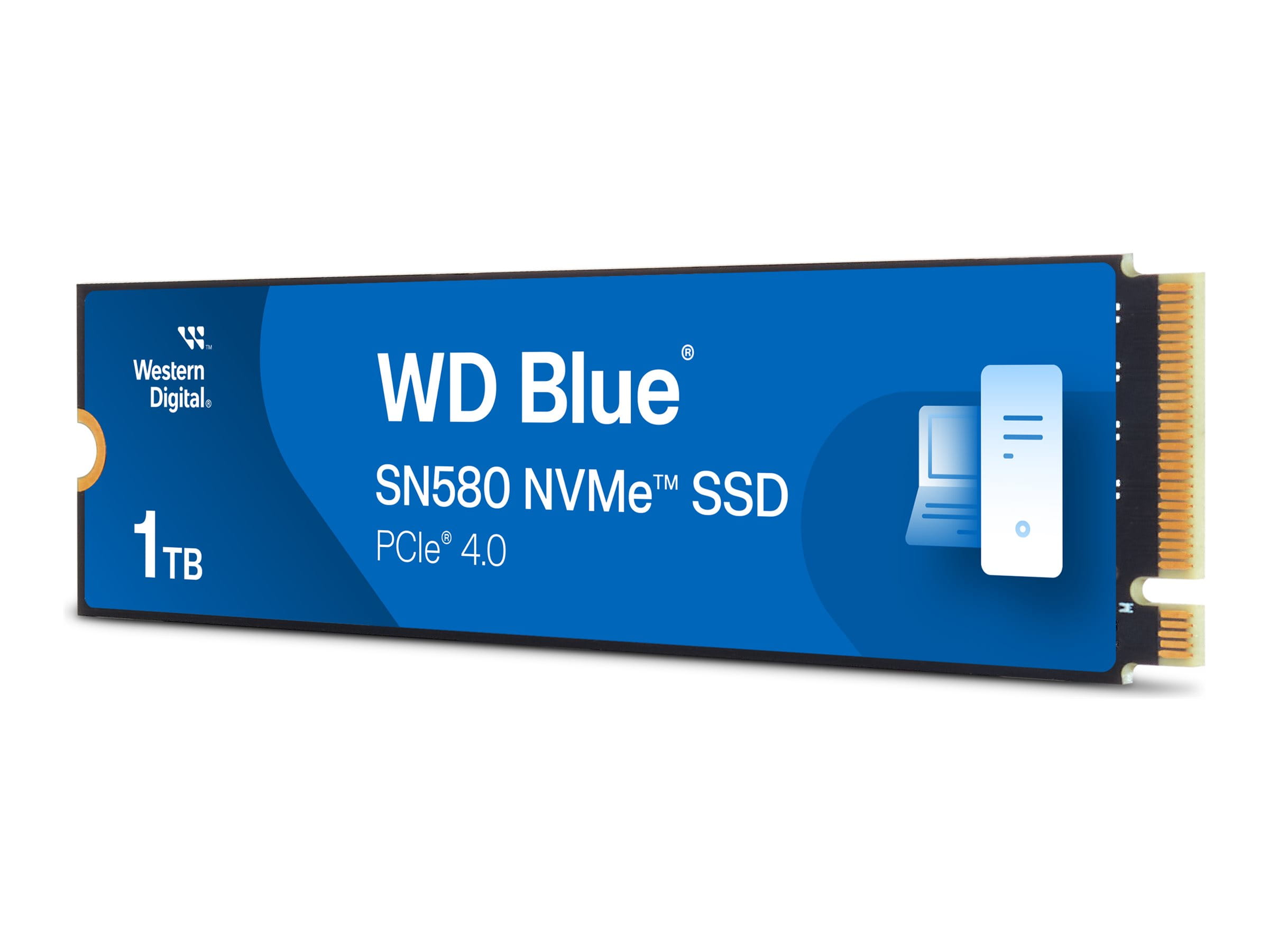 WD Blue SN580 WDS100T3B0E - SSD - 1 TB - intern - M.2 2280 - PCIe 4.0 x4 (NVMe)