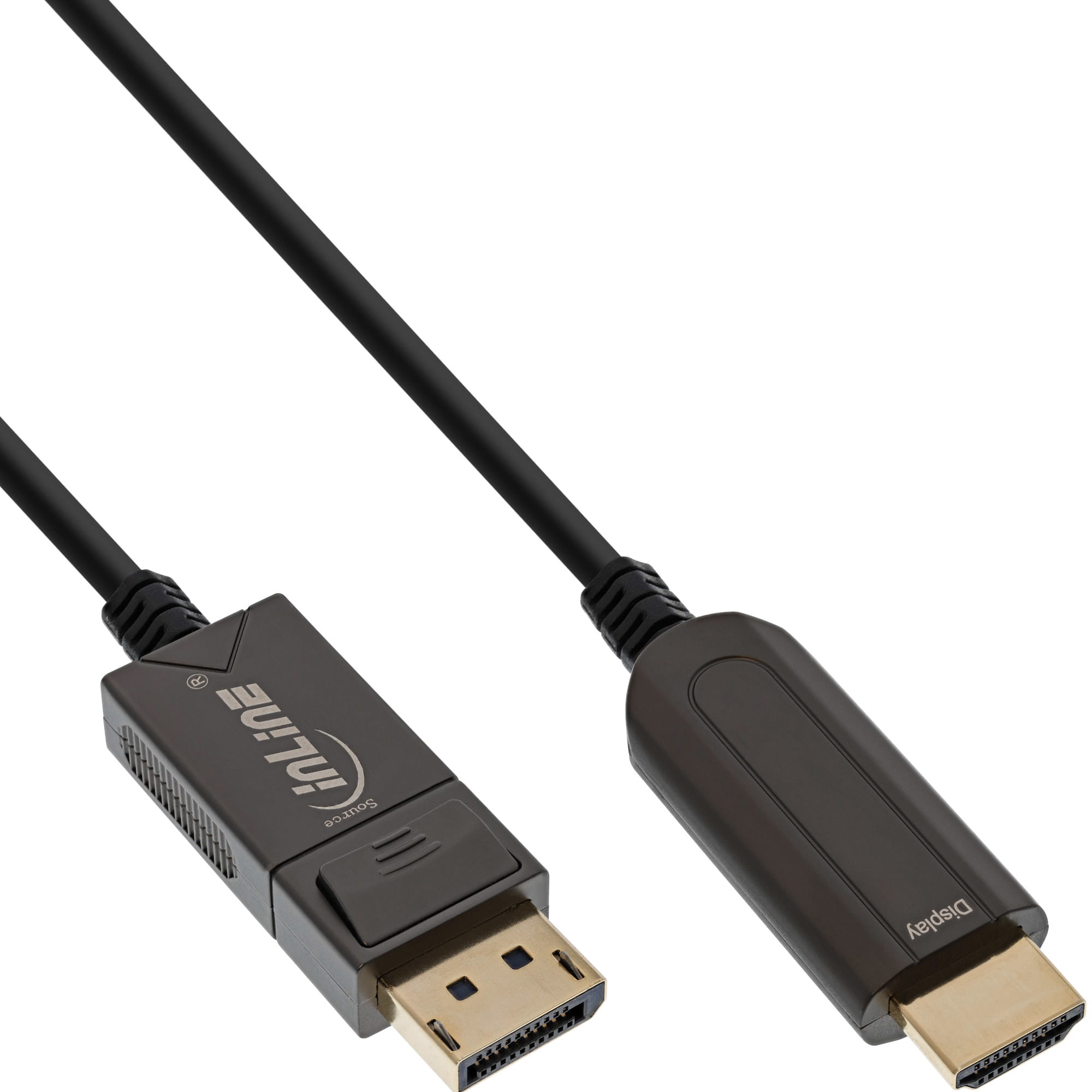 InLine DisplayPort zu HDMI AOC Konverter Kabel - 4K/60Hz - schwarz - 20m