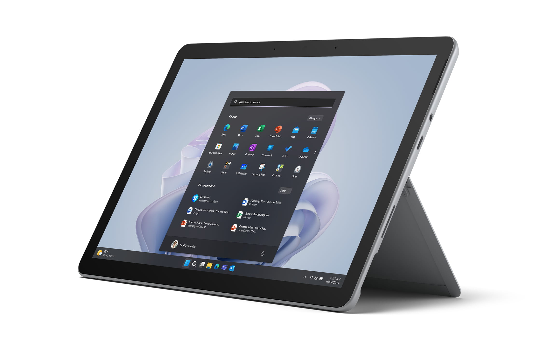 Microsoft Surface Go 4 for Business - Tablet - Intel N-series N200 / 1 GHz - Win 11 Pro - UHD Graphics - 8 GB RAM - 256 GB SSD - 26.7 cm (10.5")