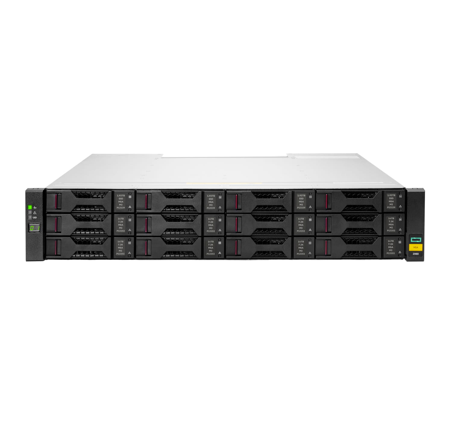 HPE Modular Smart Array 2060 10GBase-T iSCSI LFF Storage - Festplatten-Array - 0 TB - 12 Schächte (SCSI)