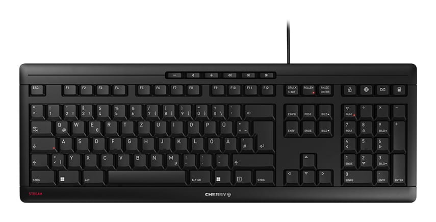 Cherry STREAM KEYBOARD - Tastatur - USB - Deutsch