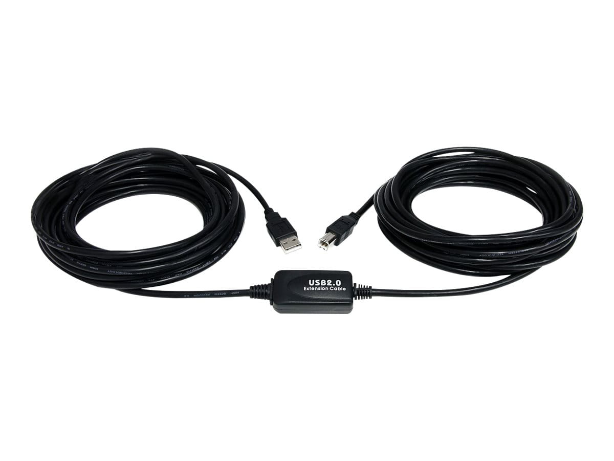 StarTech.com 10m Aktives USB 2.0 A auf B Kabel - USB Anschlusskabel - Stecker/Stecker - Schwarz - USB-Kabel - USB (M)