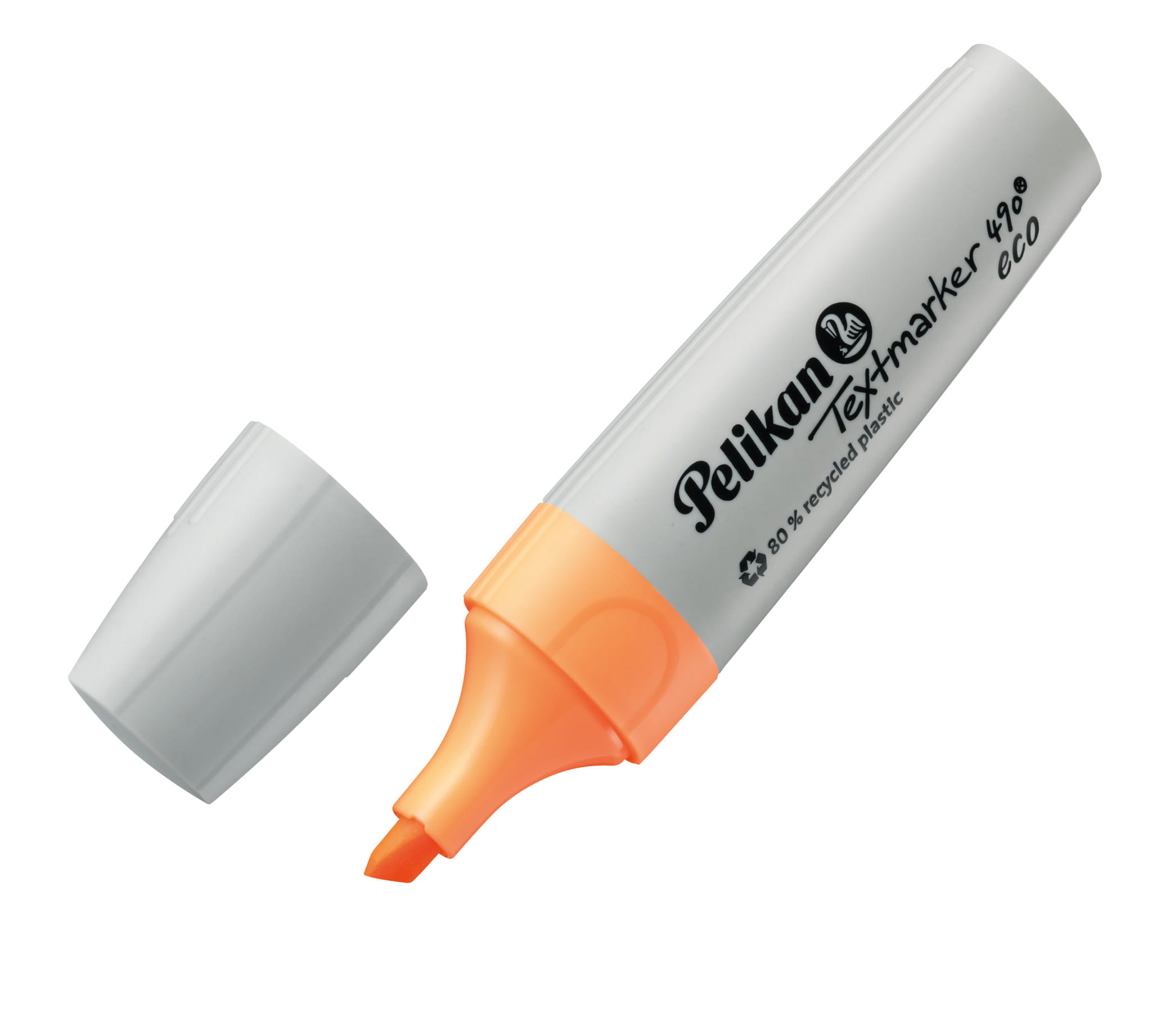 Pelikan Textmarker 490 eco, 6 Stück(e), Mehrfarbig, Meißel, Recycelbarer Kunststoff, Fett/Fein/Mittel, 1 mm